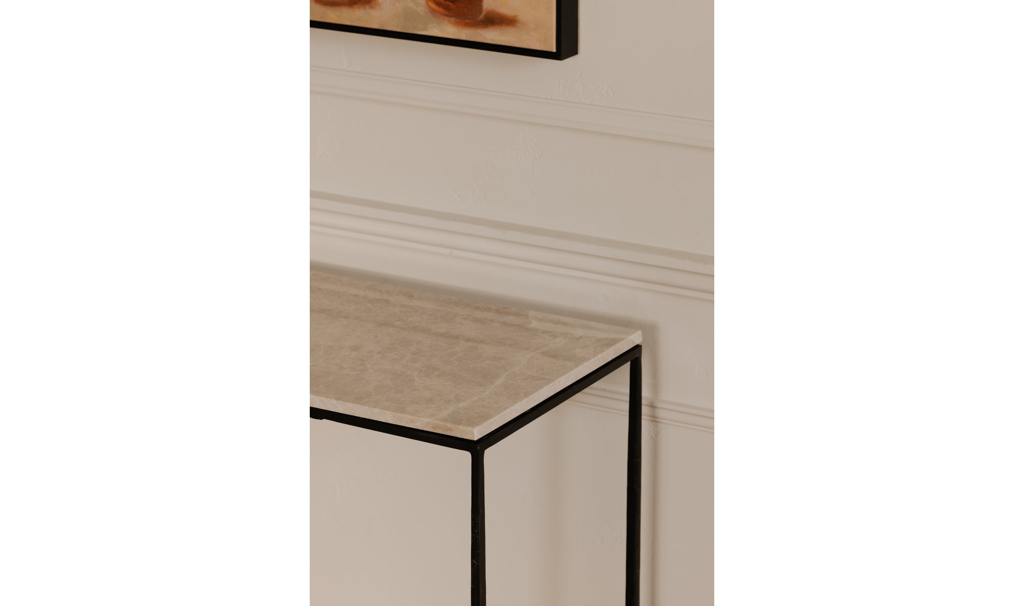 River Console Table Botticino Marble