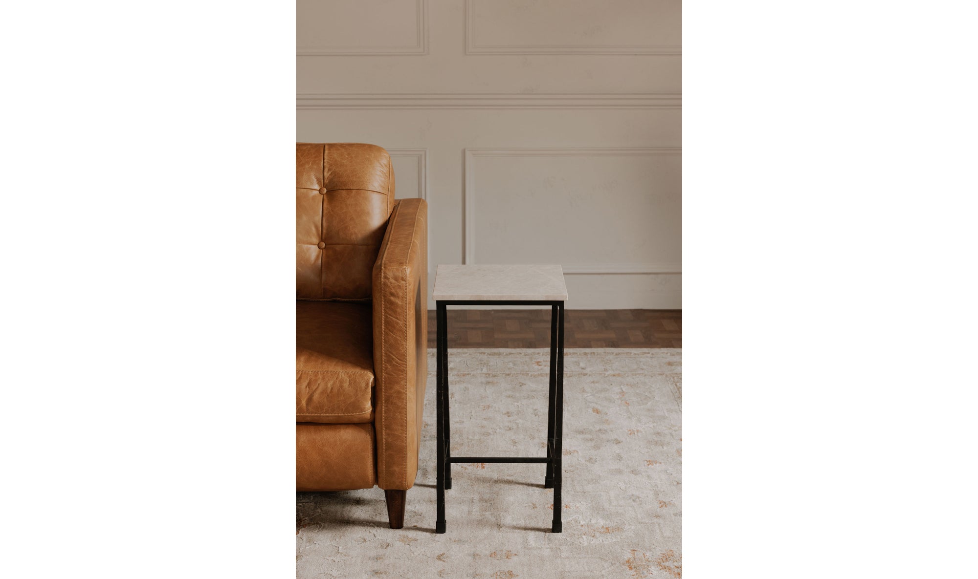 River Side Table Botticino Marble
