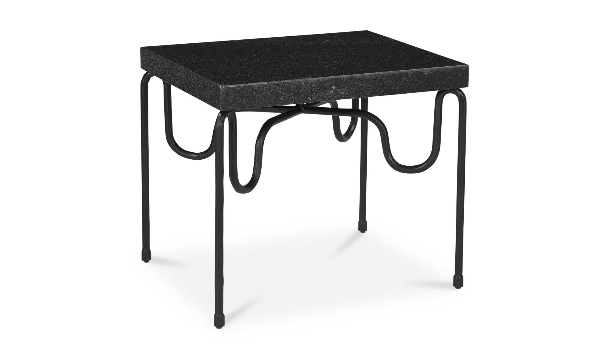 Getty Side Table Black Granite