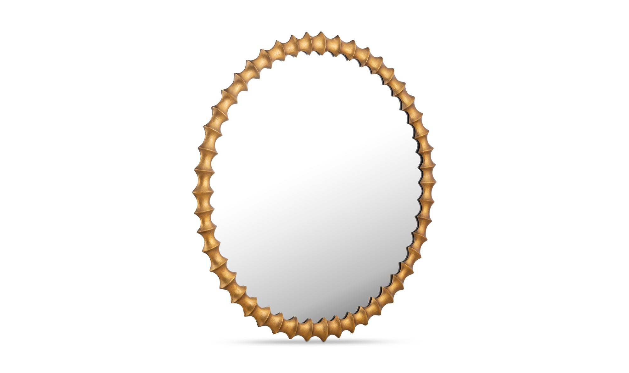 Whitby Mirror Aged Brass