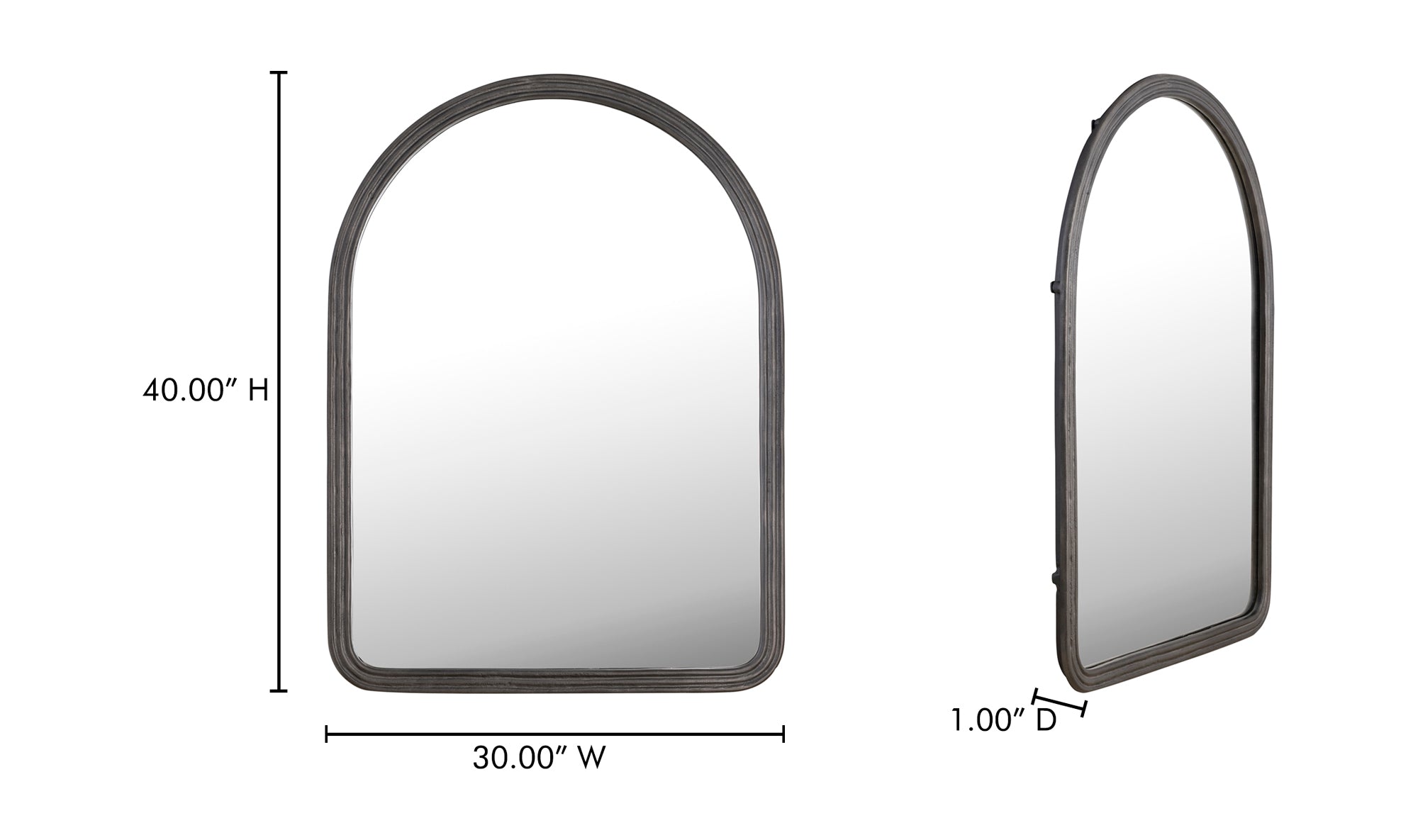 Granger Mirror Black