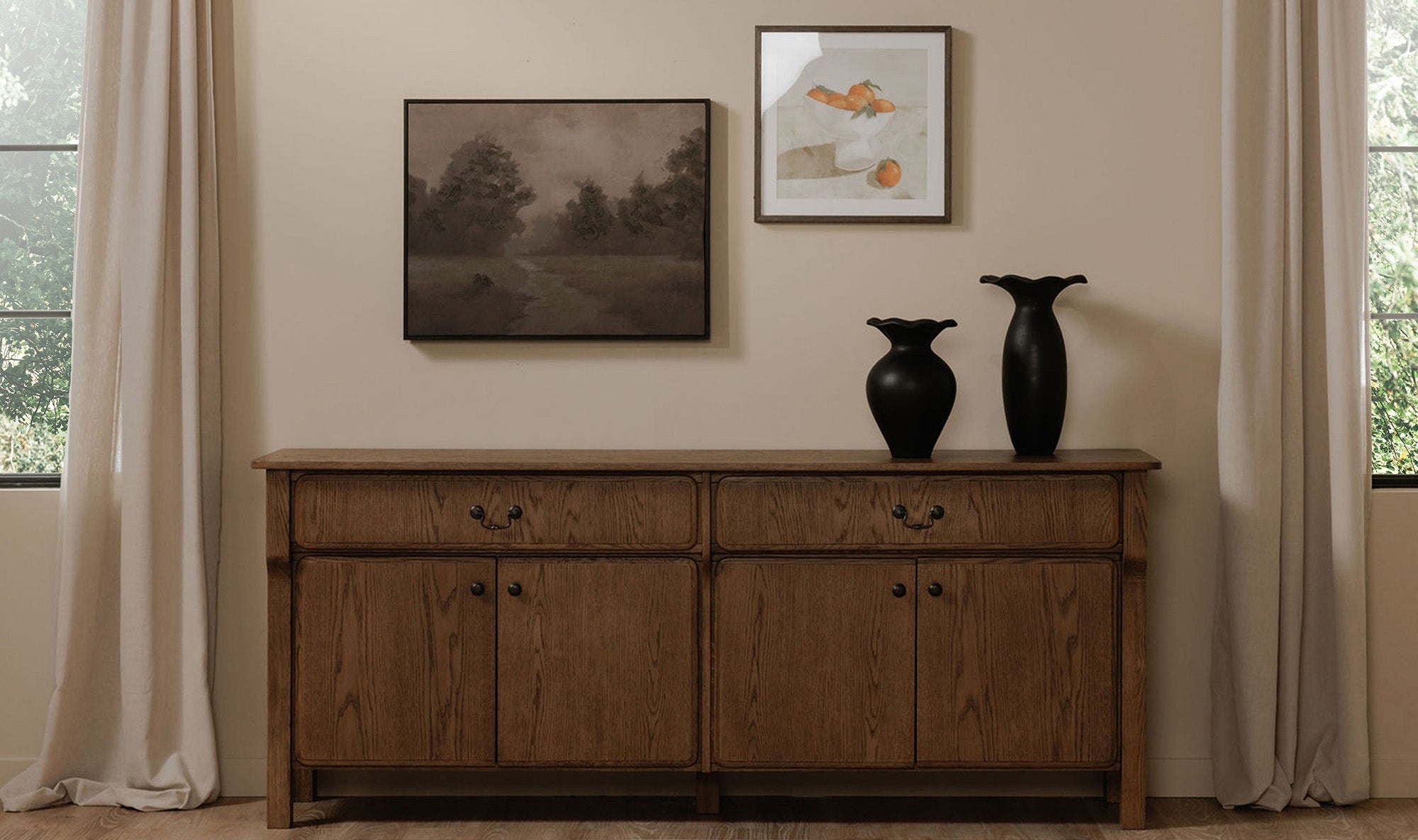 Caroline Sideboard Warm Brown