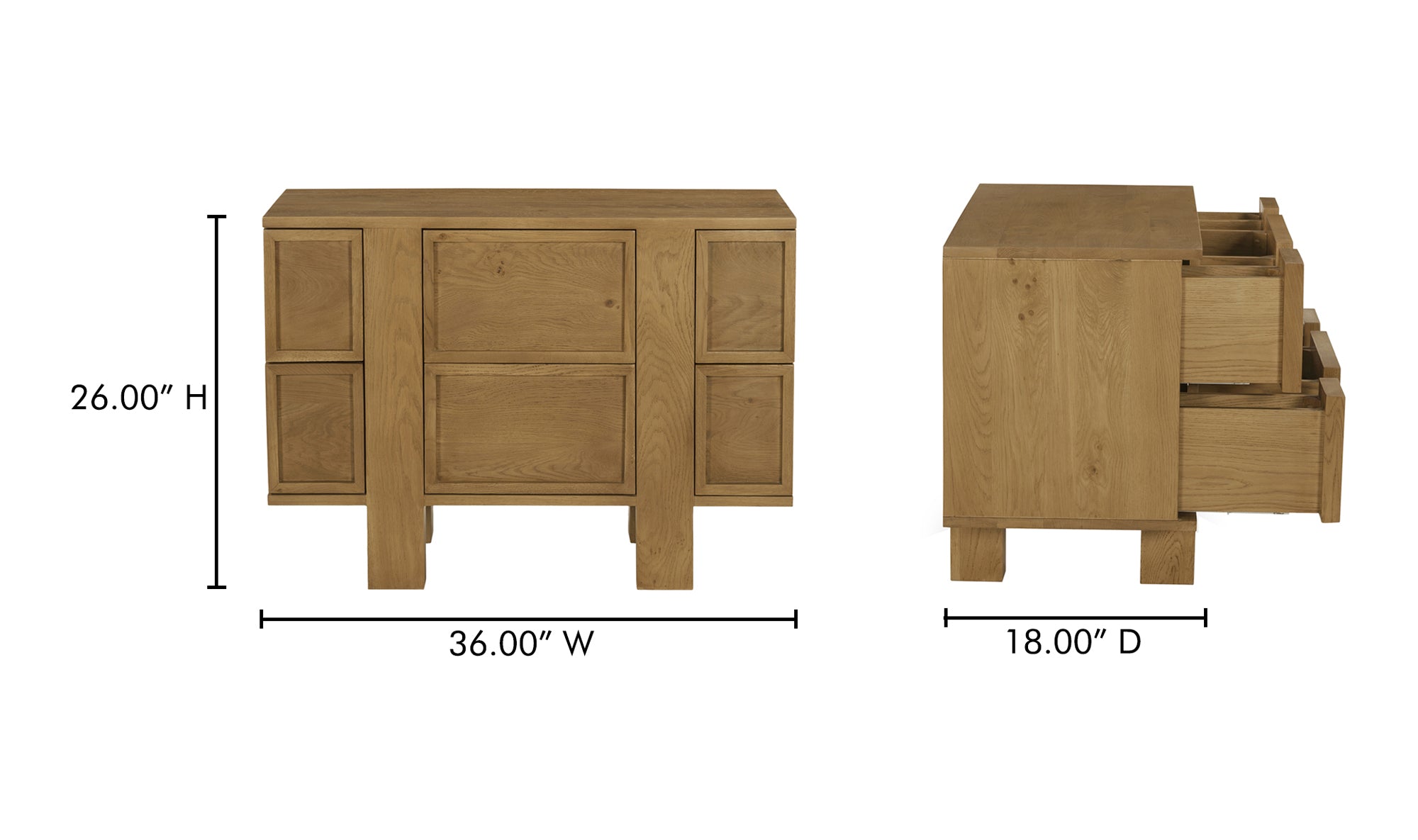 Henley Nightstand Brown