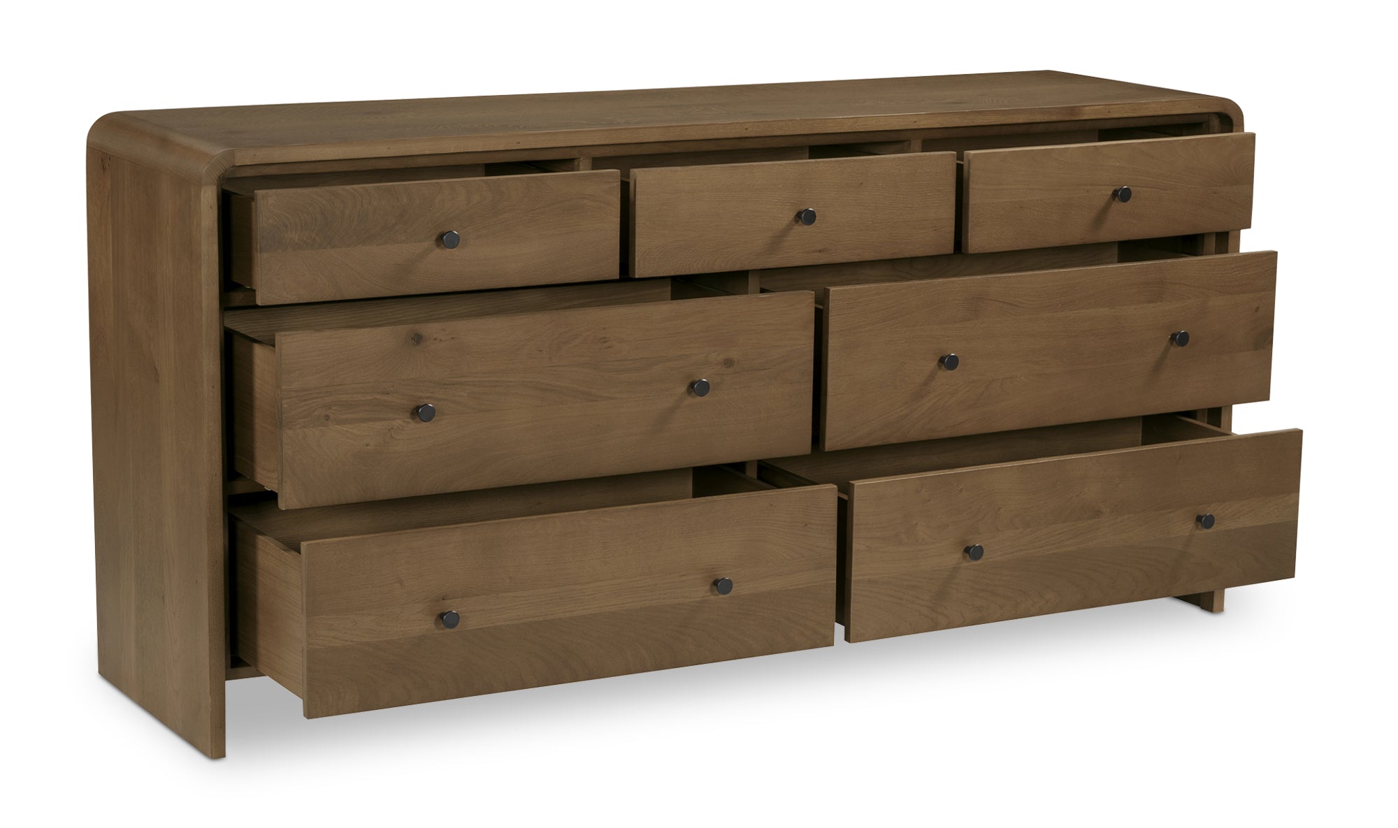Riley 7 Drawer Dresser Oak