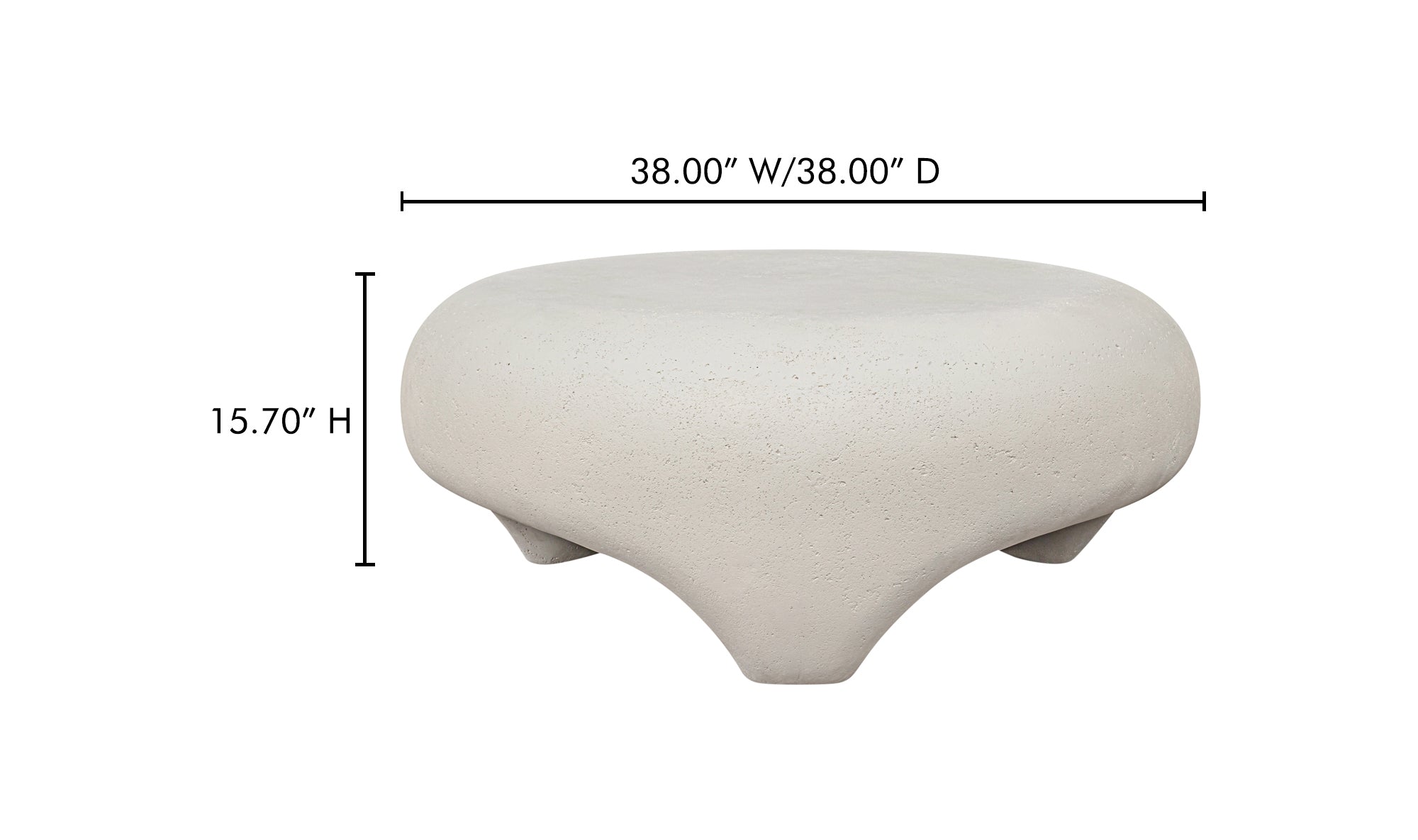 Ines Outdoor Coffee Table White