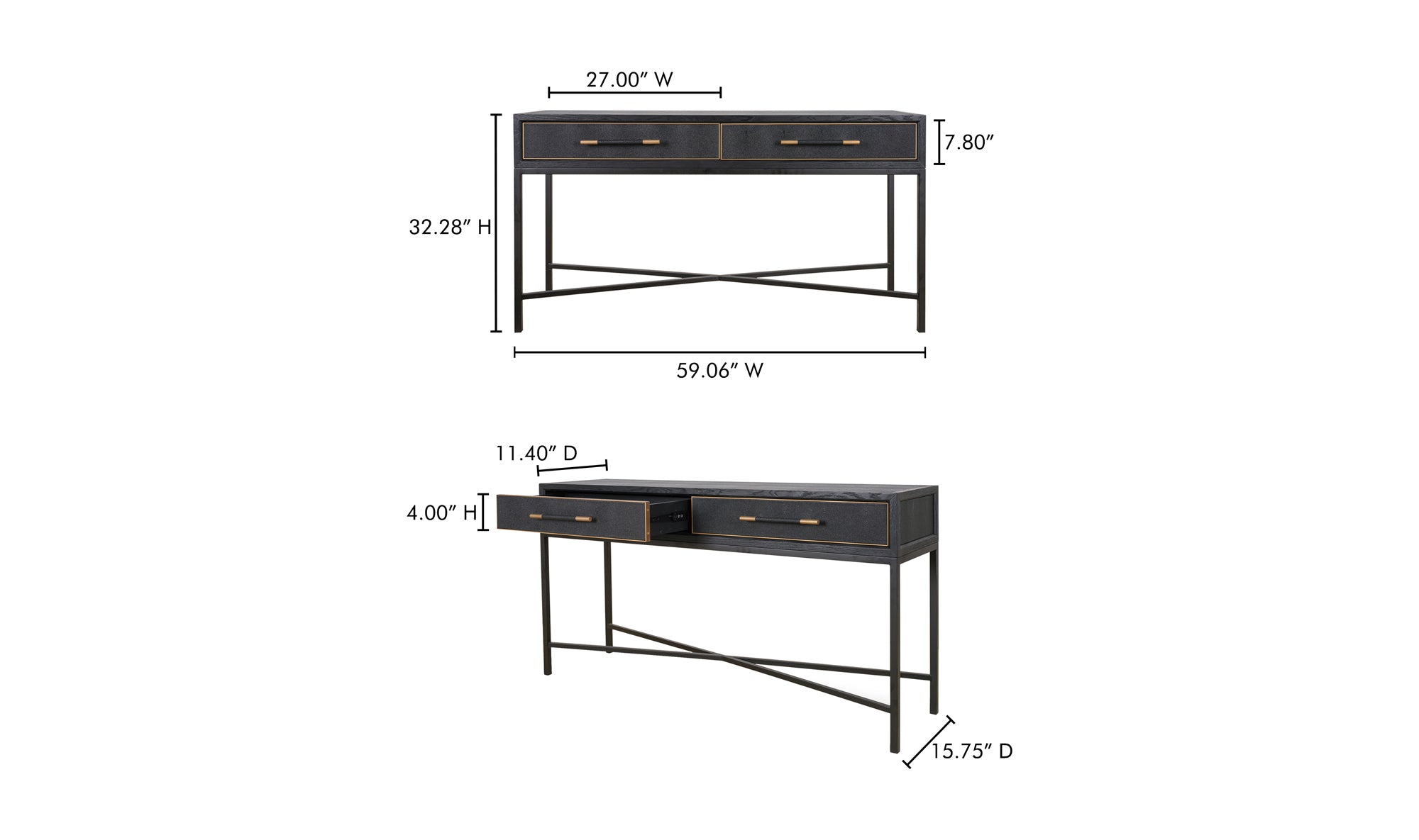 Mako Console Table Black