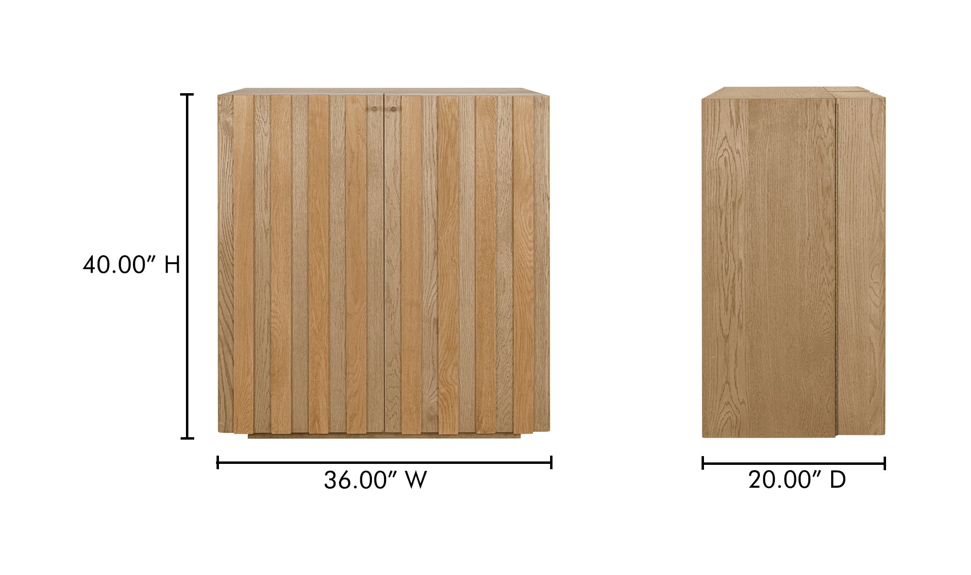 Vermentino Bar Cabinet Oak