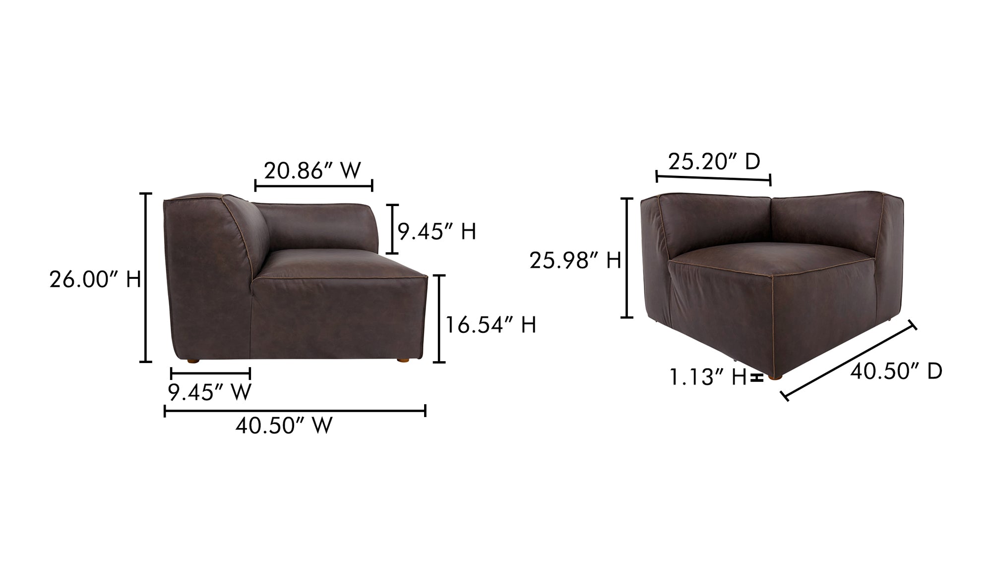 Form Corner Chair Sonoran