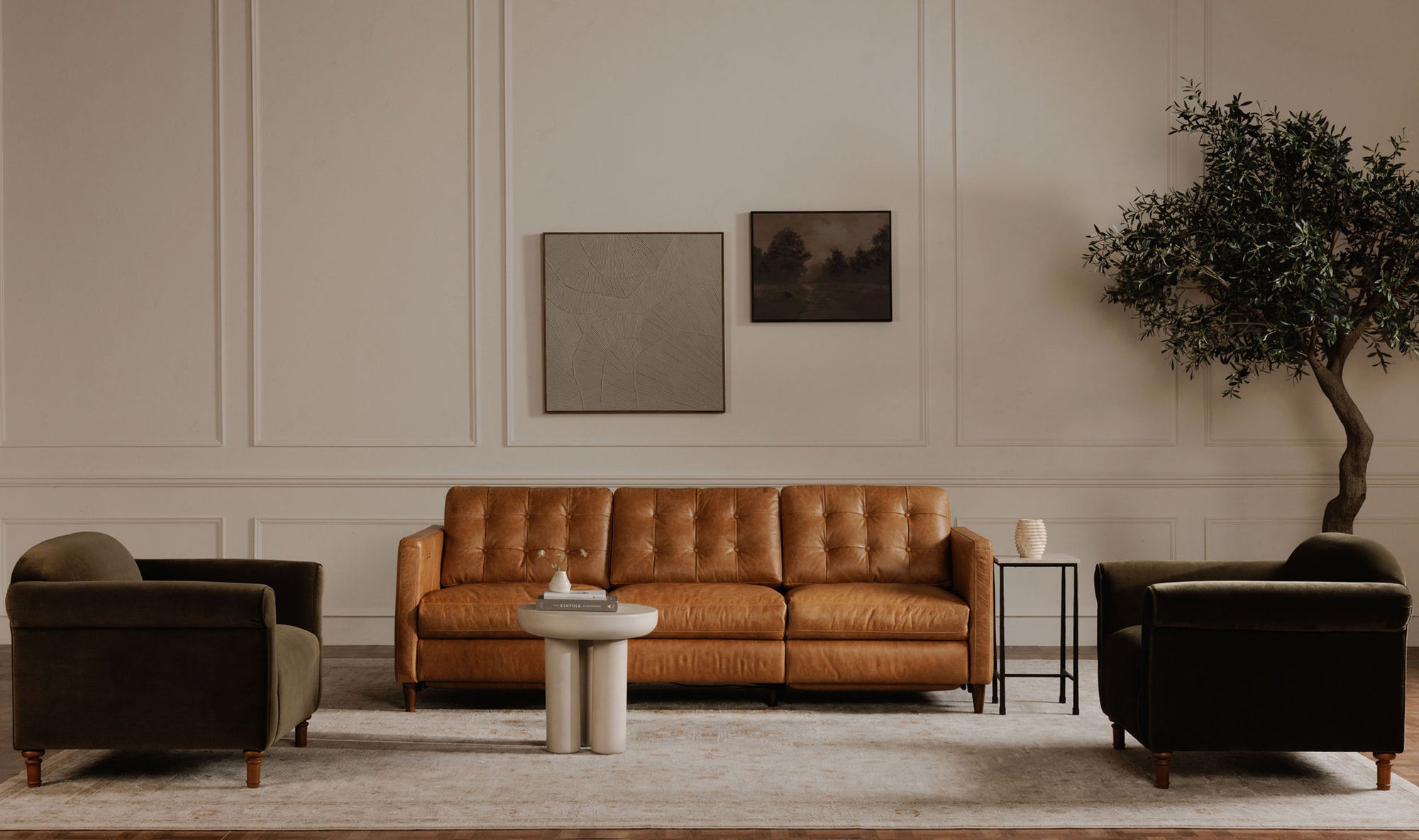 Bridgers Power Recliner Sofa Warm Grey