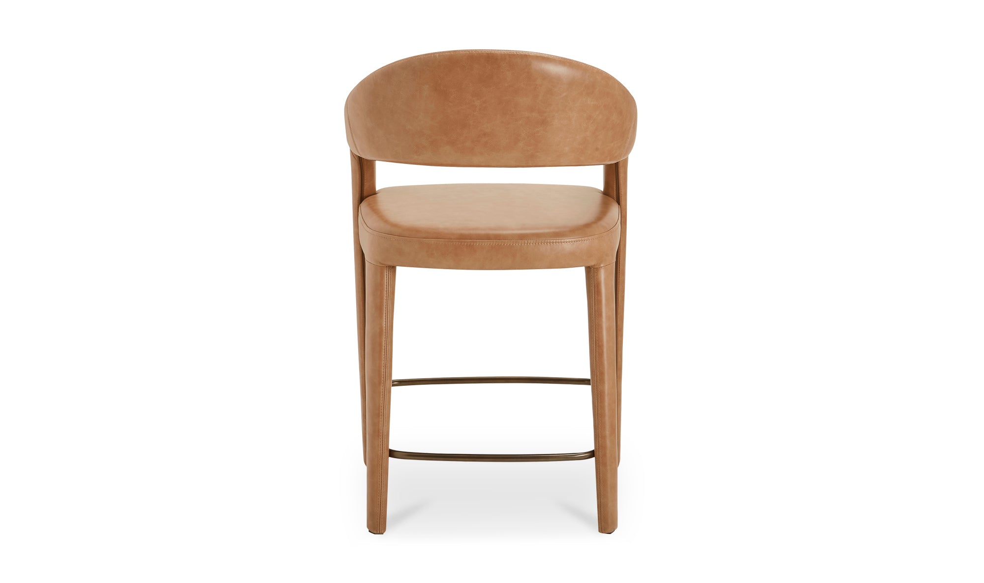 Martens Counter Stool Brown Leather