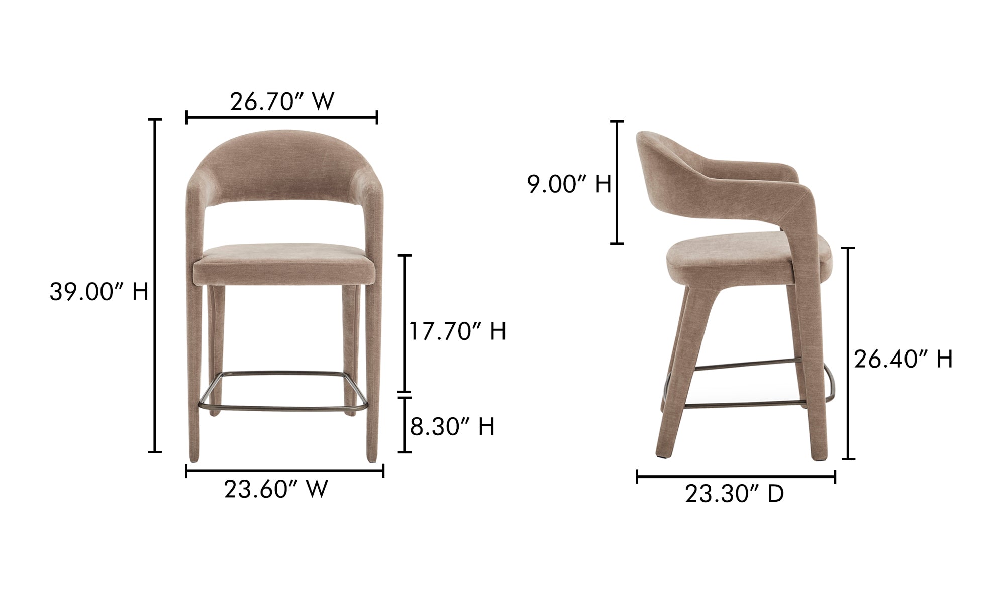 Martens Counter Stool Camel