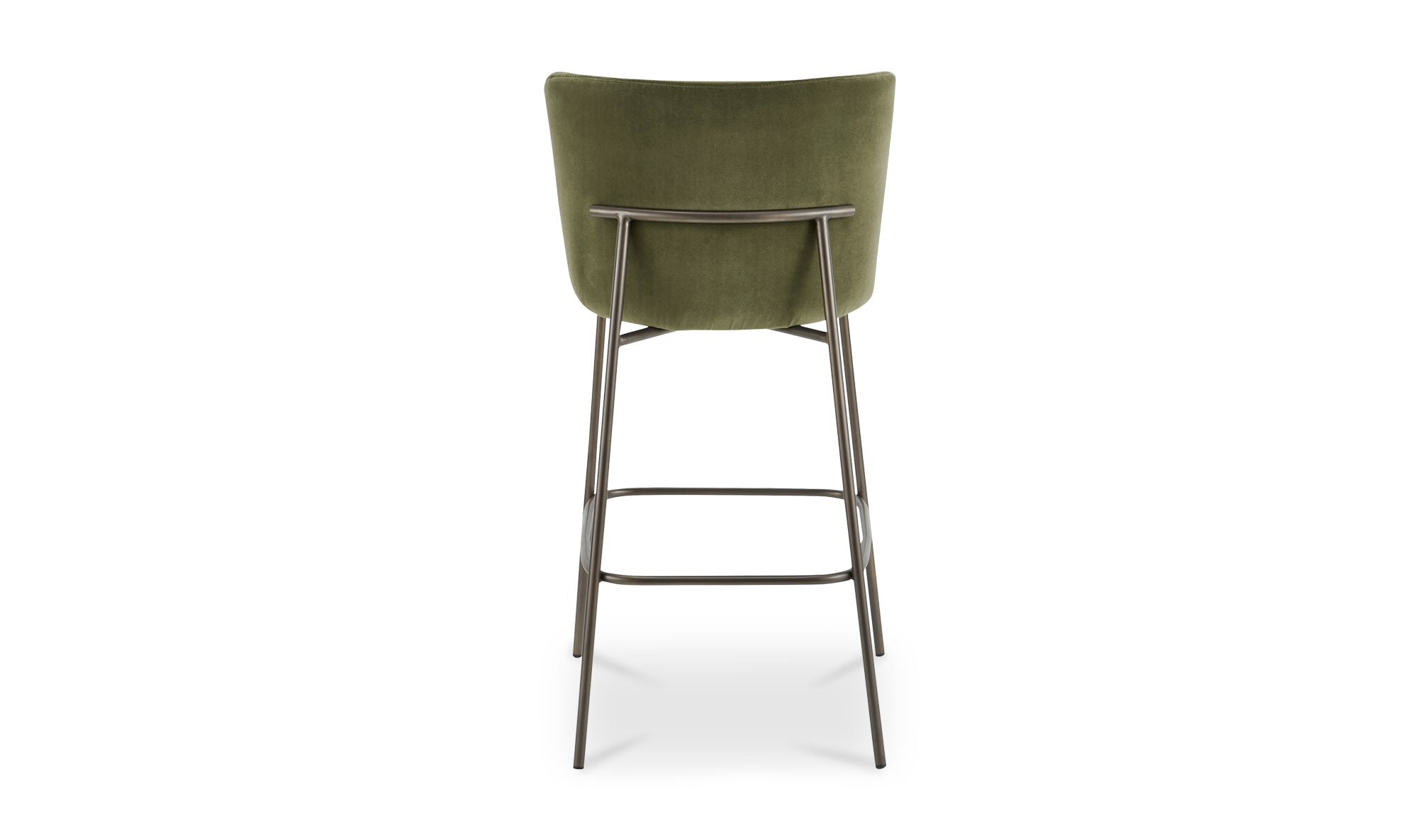 Early Bar Stool Faux Green Mohair