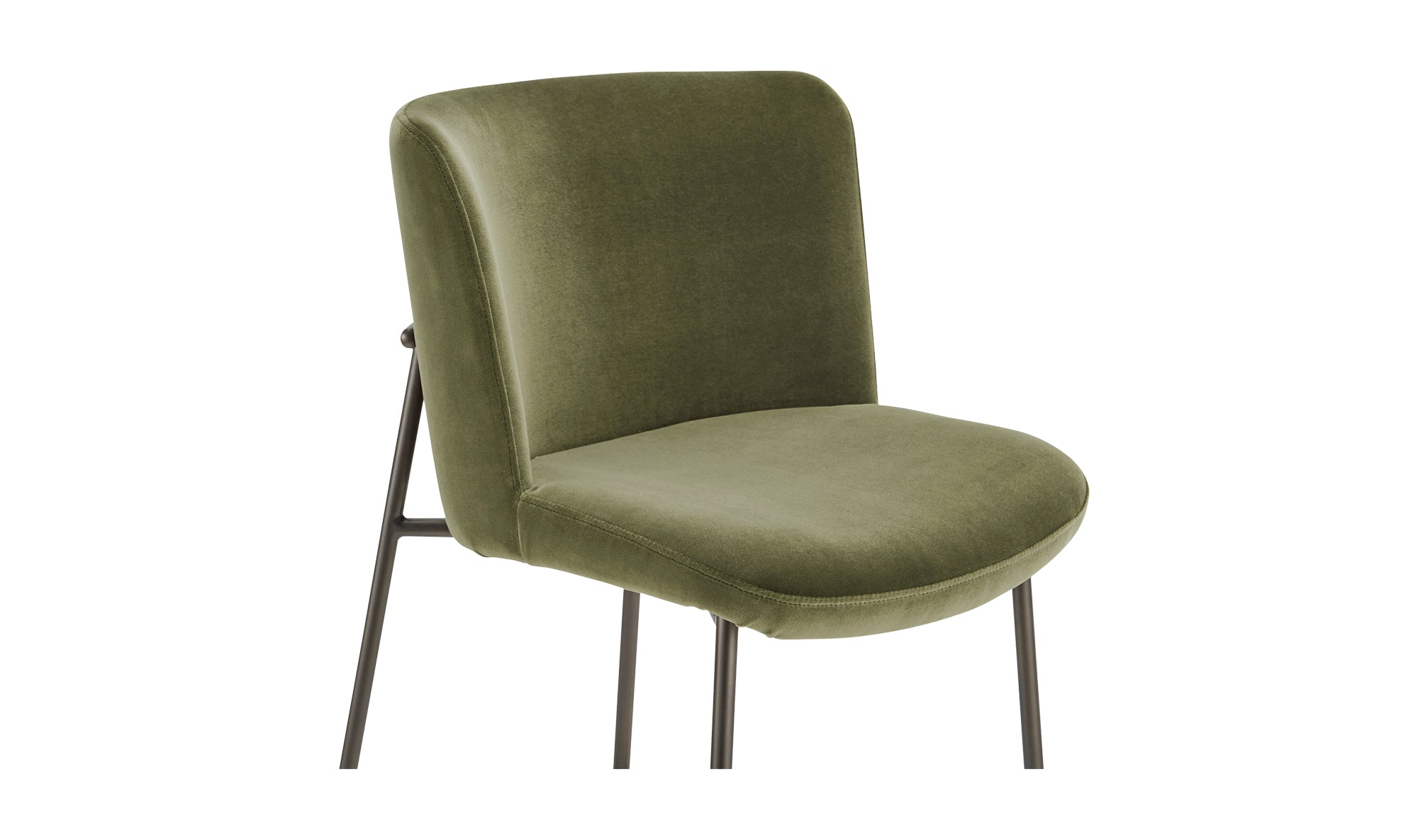 Early Bar Stool Faux Green Mohair