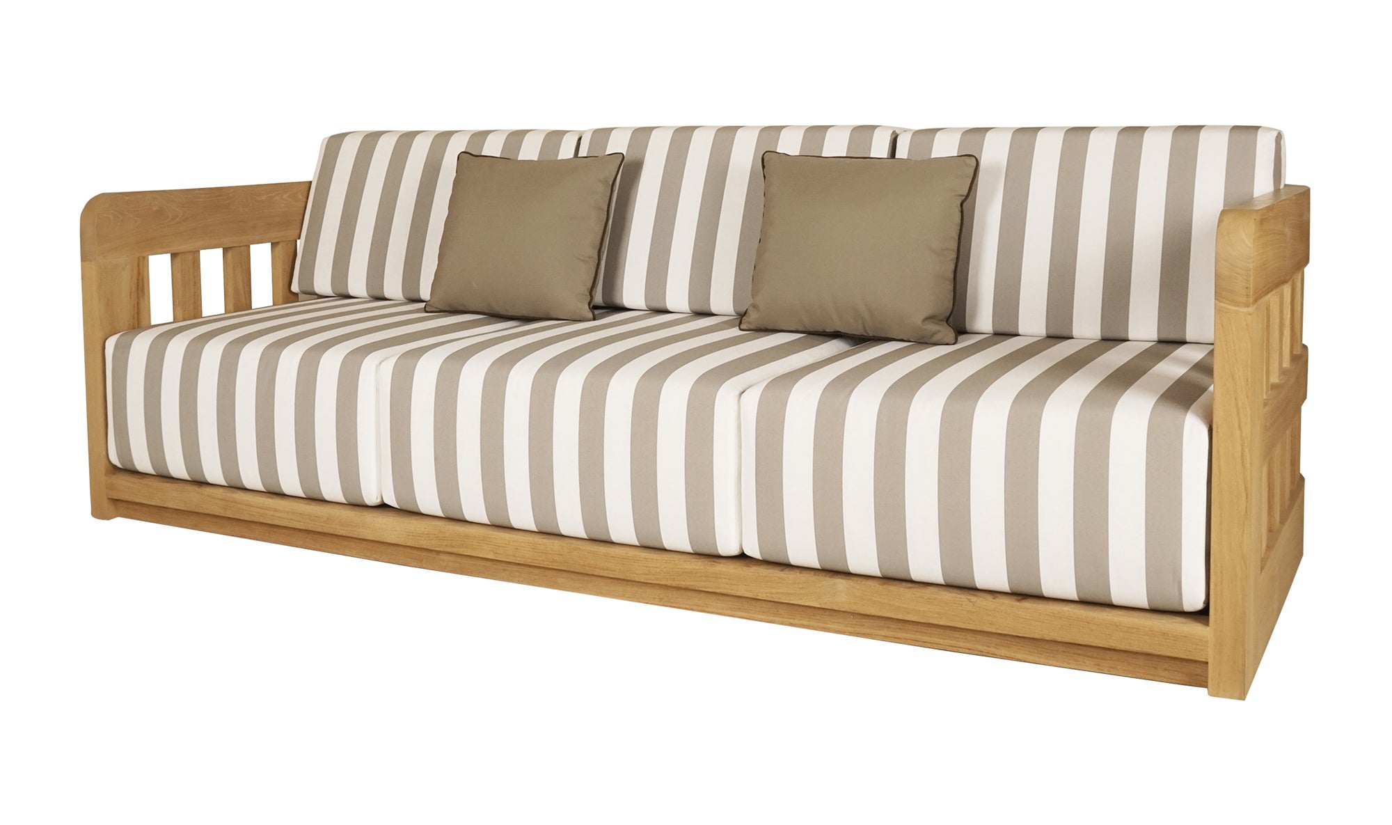 Adelaide Outdoor Sofa Brown Stripe