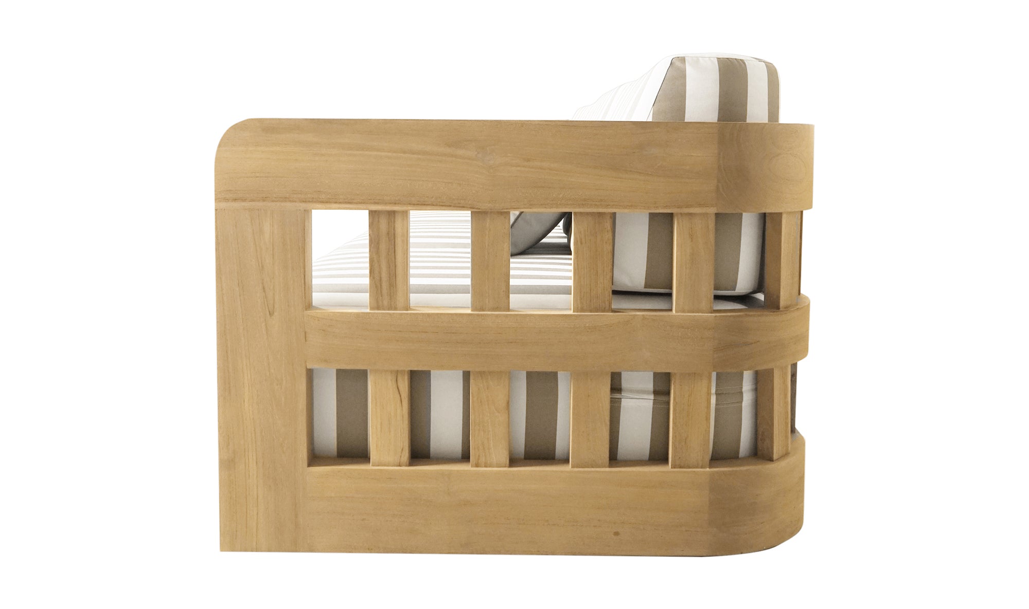 Adelaide Outdoor Sofa Brown Stripe