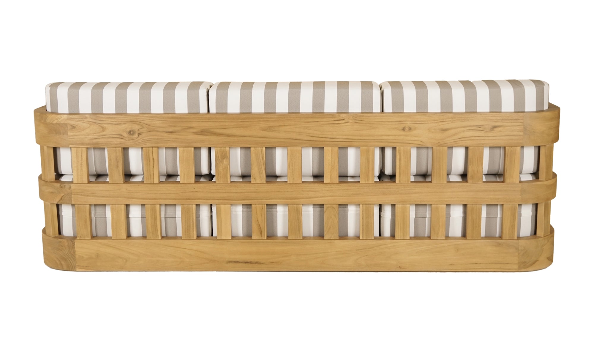 Adelaide Outdoor Sofa Brown Stripe