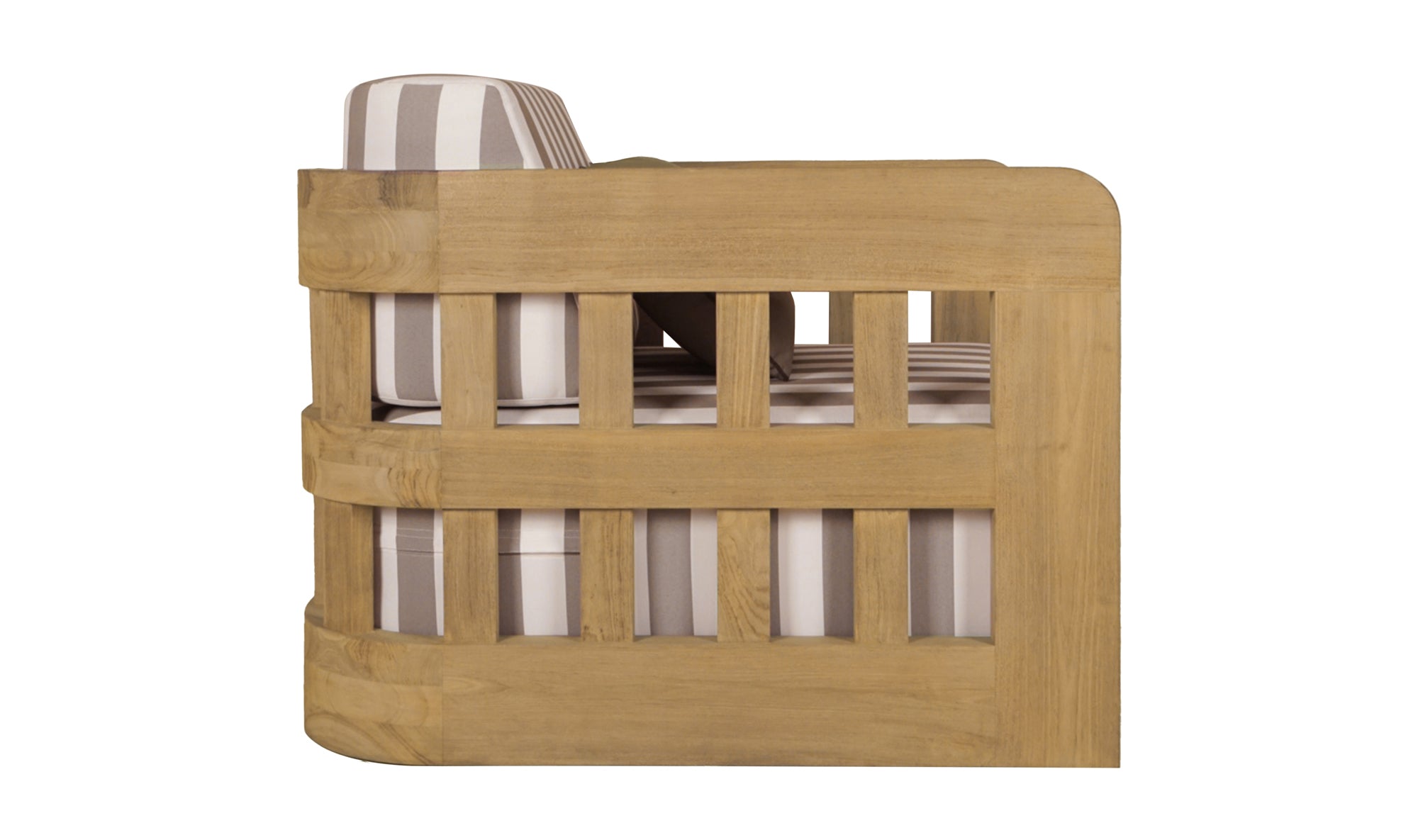 Adelaide Outdoor Accent Chair Brown Stripe