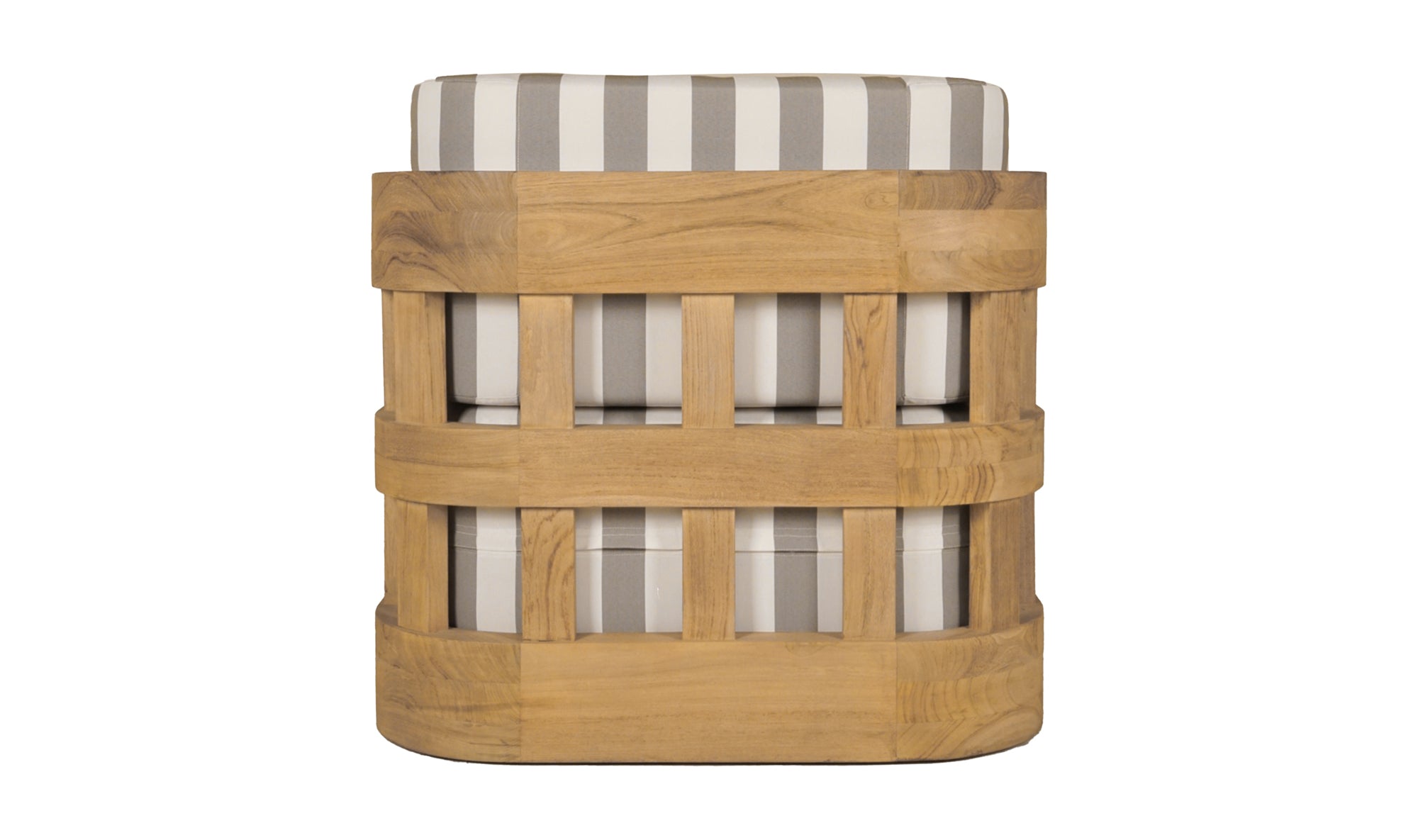 Adelaide Outdoor Accent Chair Brown Stripe