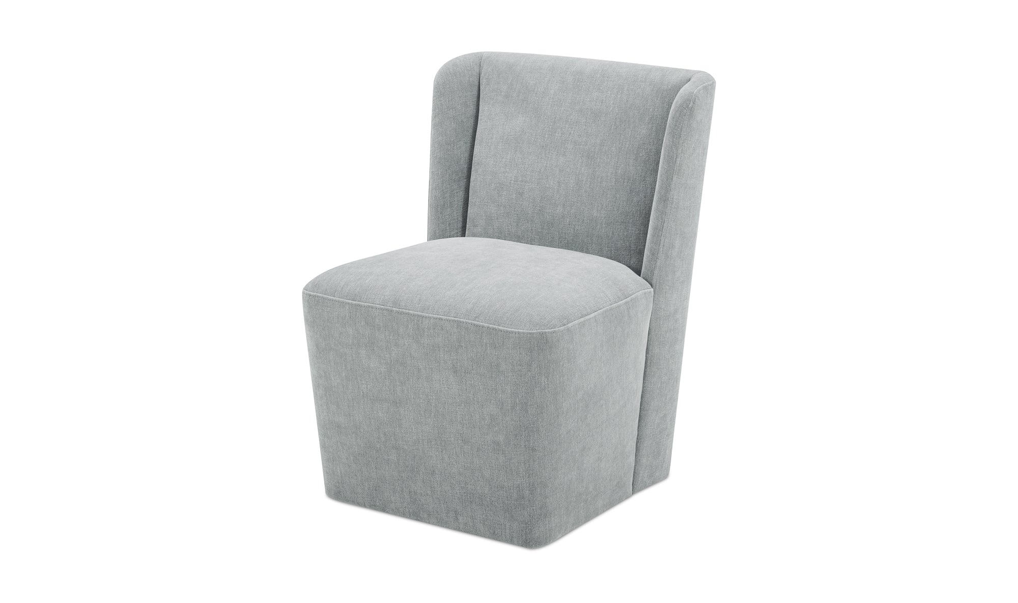 Cormac Rolling Dining Chair Performance Fabric Slate Green