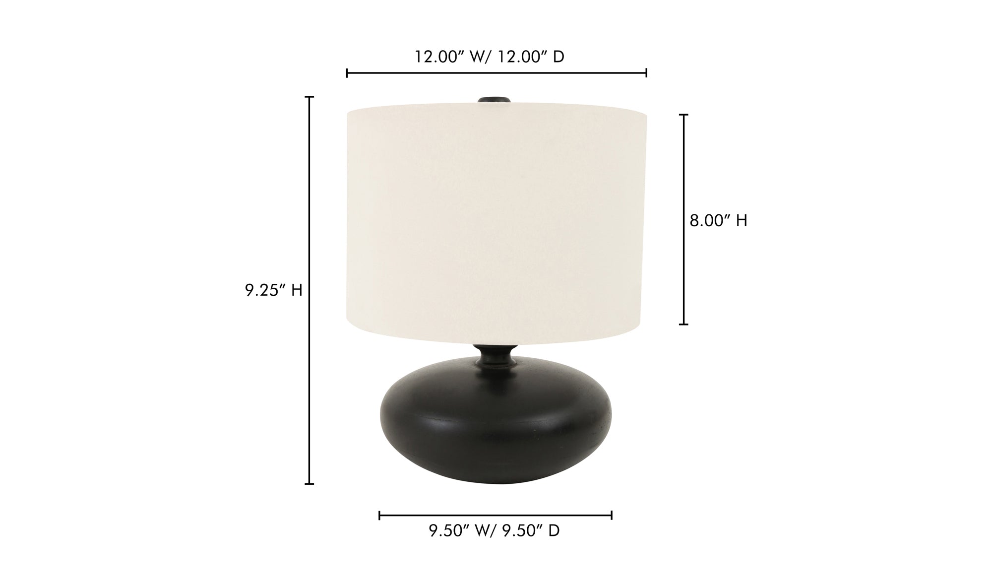 Evie Table Lamp Black