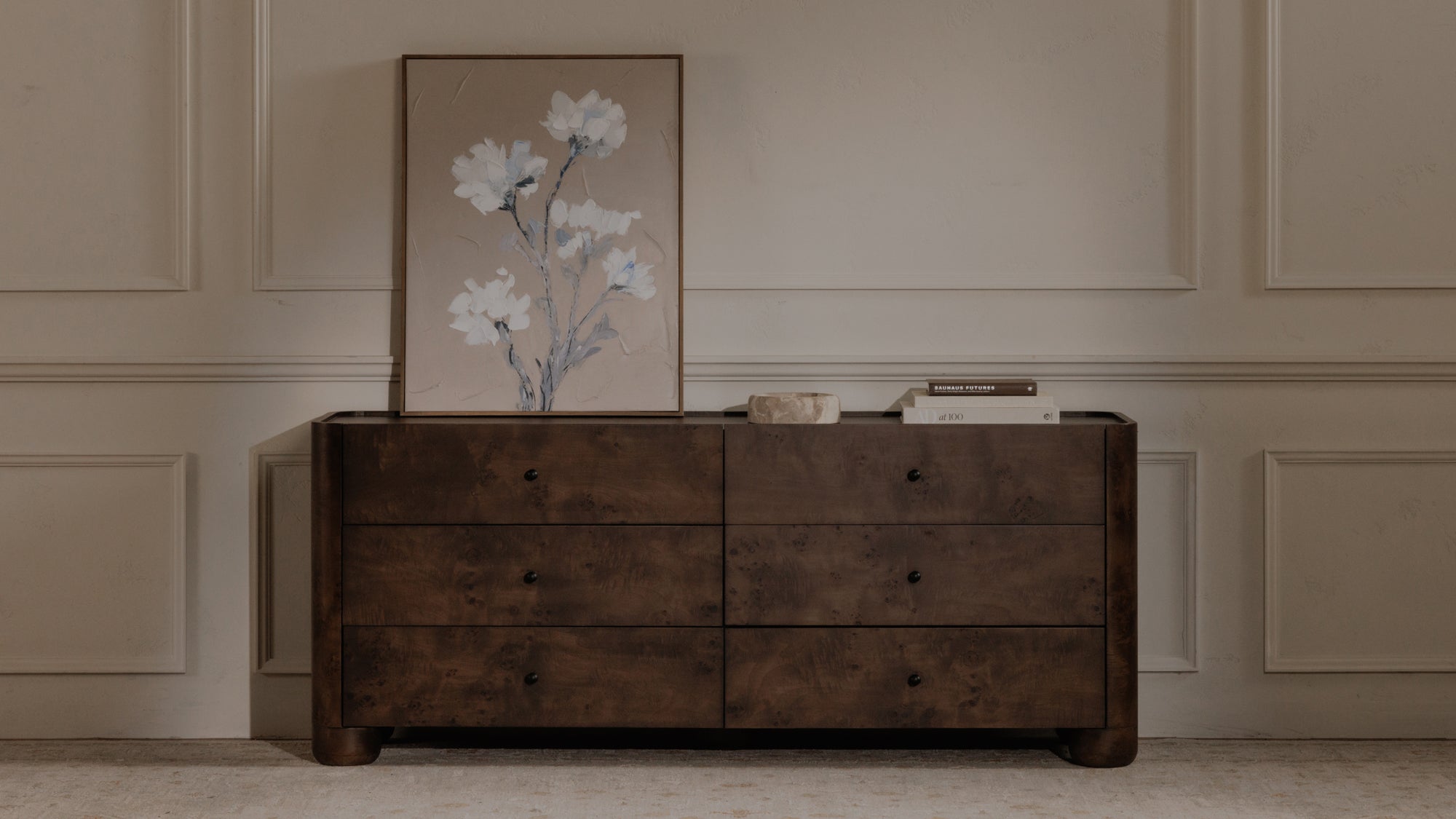 Gibson 6 Drawer Dresser Dark Brown