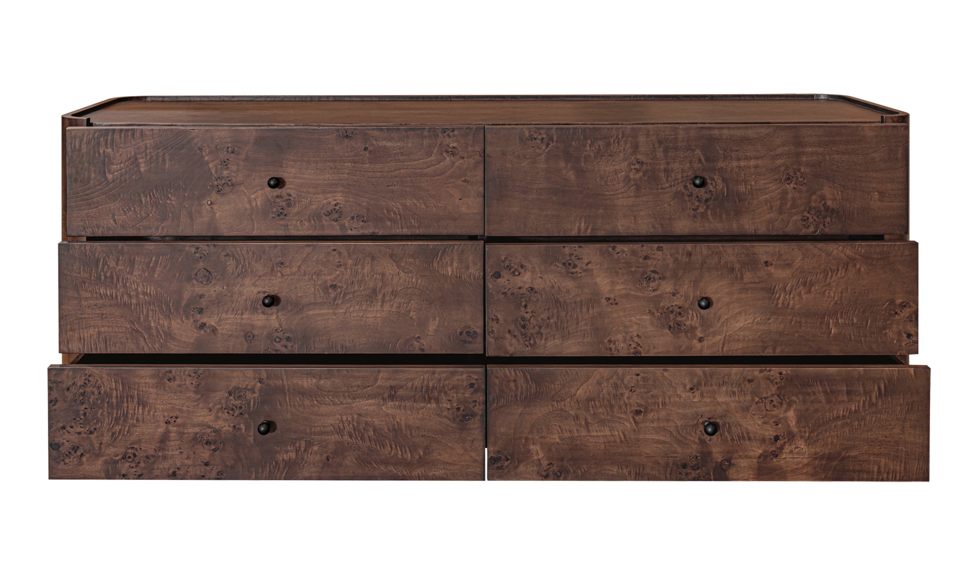 Gibson 6 Drawer Dresser Dark Brown