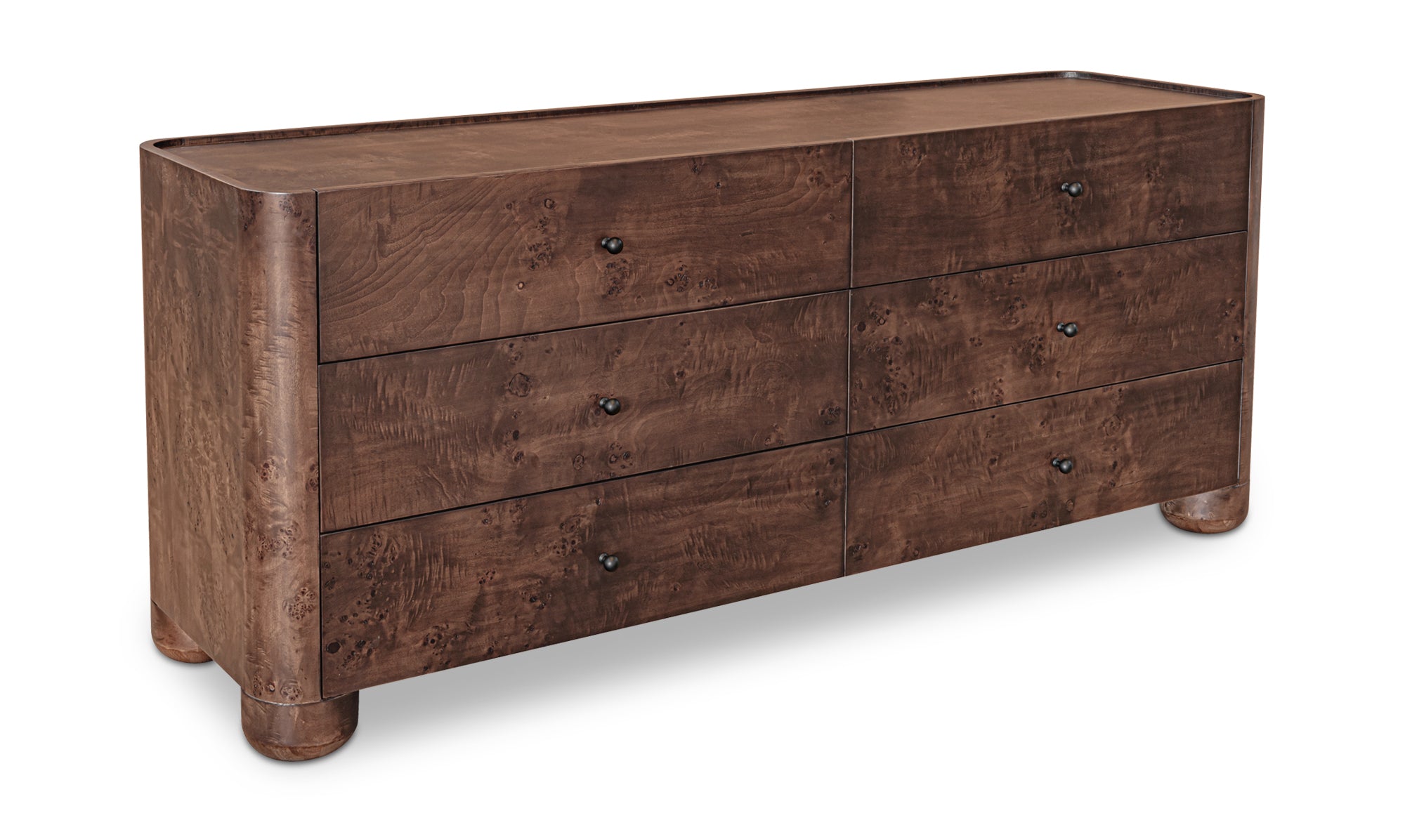 Gibson 6 Drawer Dresser Dark Brown