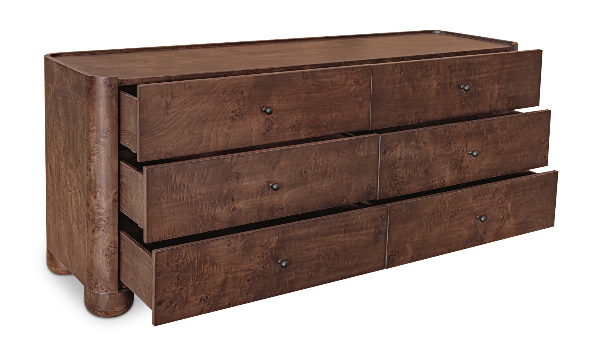 Gibson 6 Drawer Dresser Dark Brown