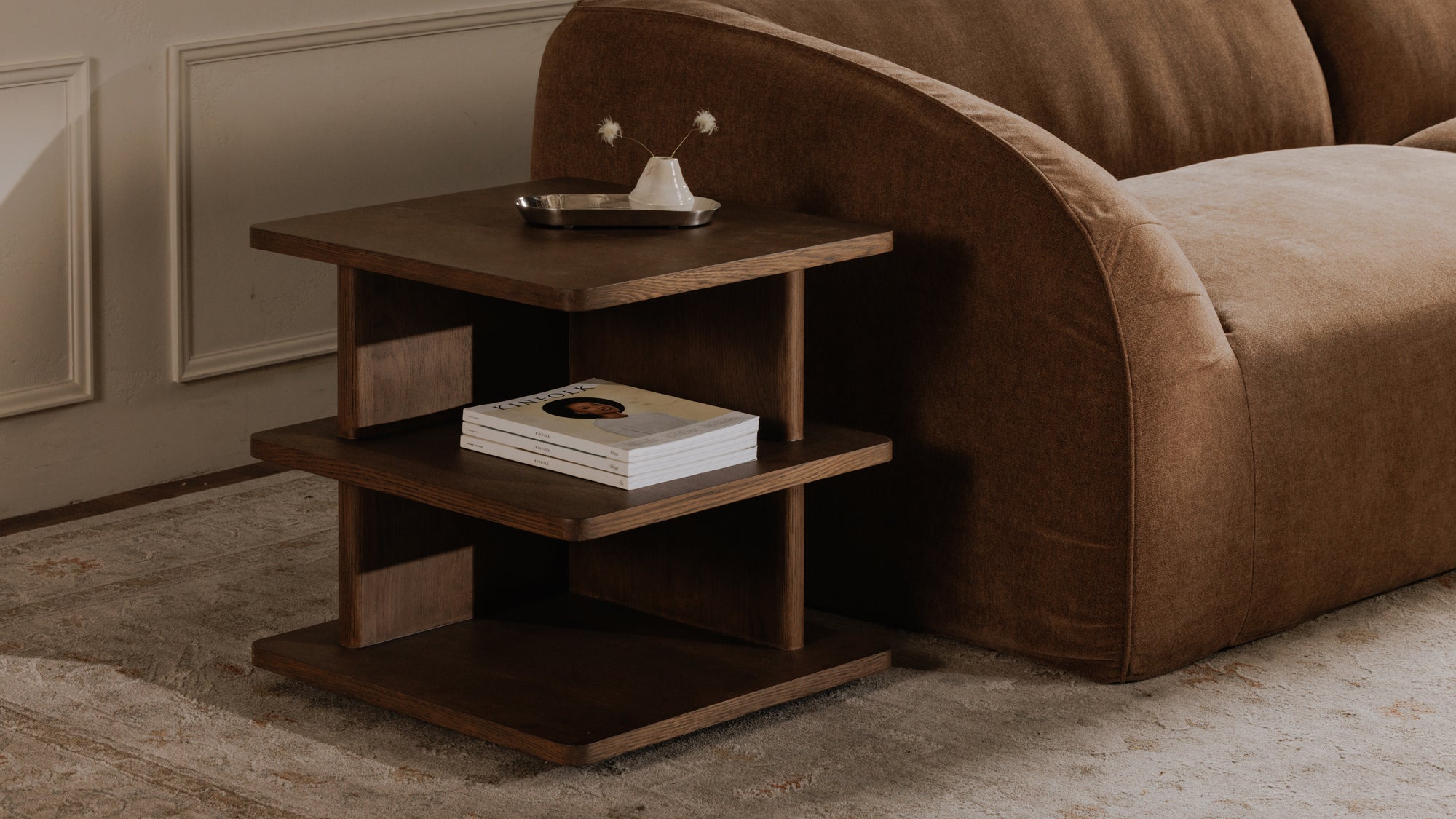 Casey Side Table Dark Brown