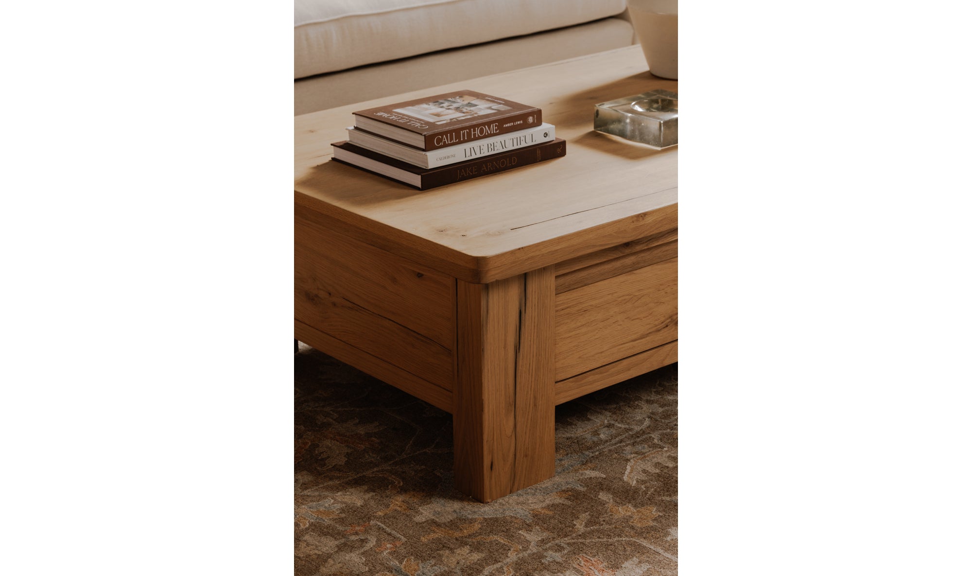 Graham Storage Coffee Table Rustic Oak