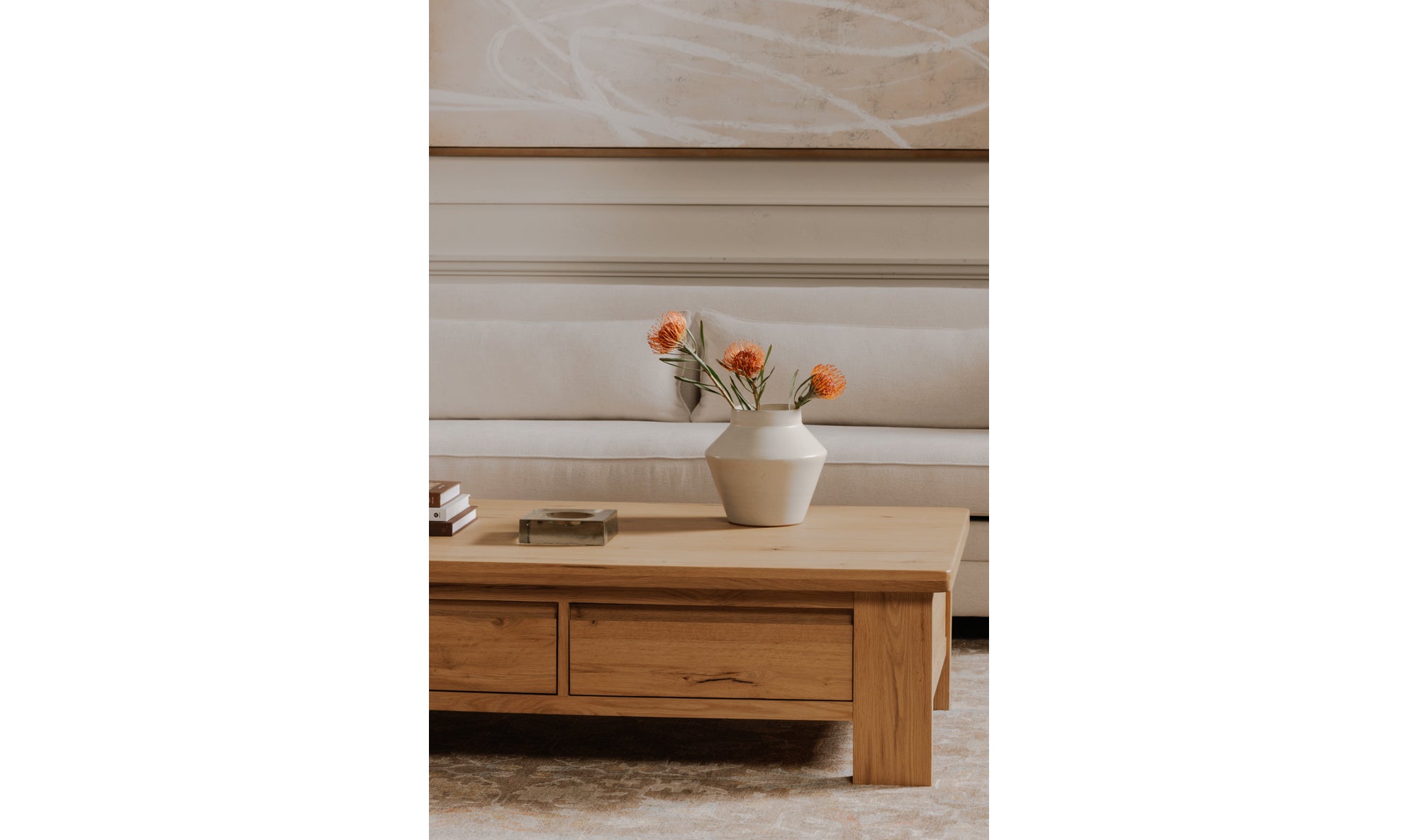 Graham Storage Coffee Table Rustic Oak