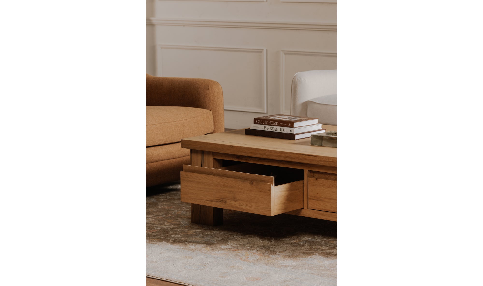 Graham Storage Coffee Table Rustic Oak