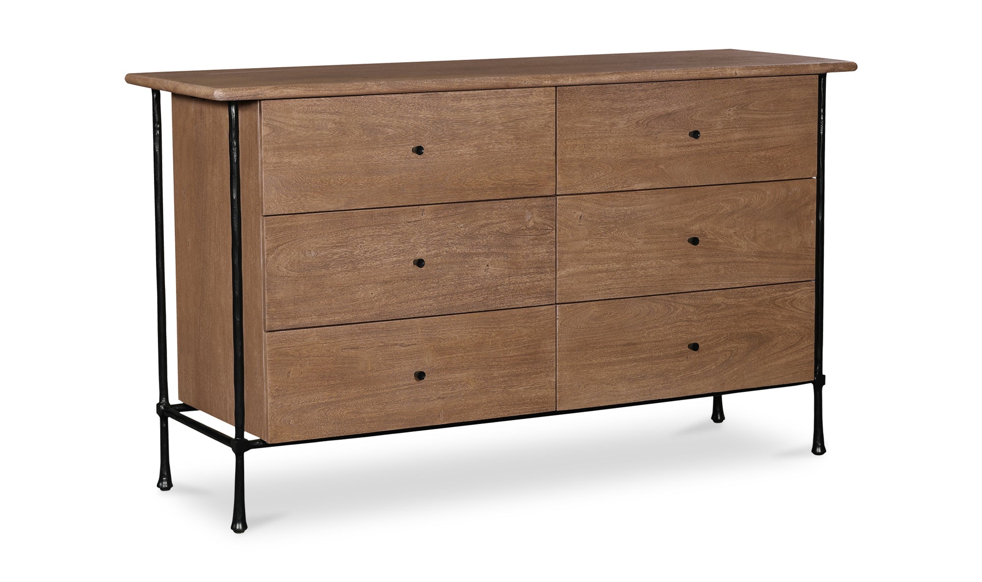 Rene 6 Drawer Dresser Brown