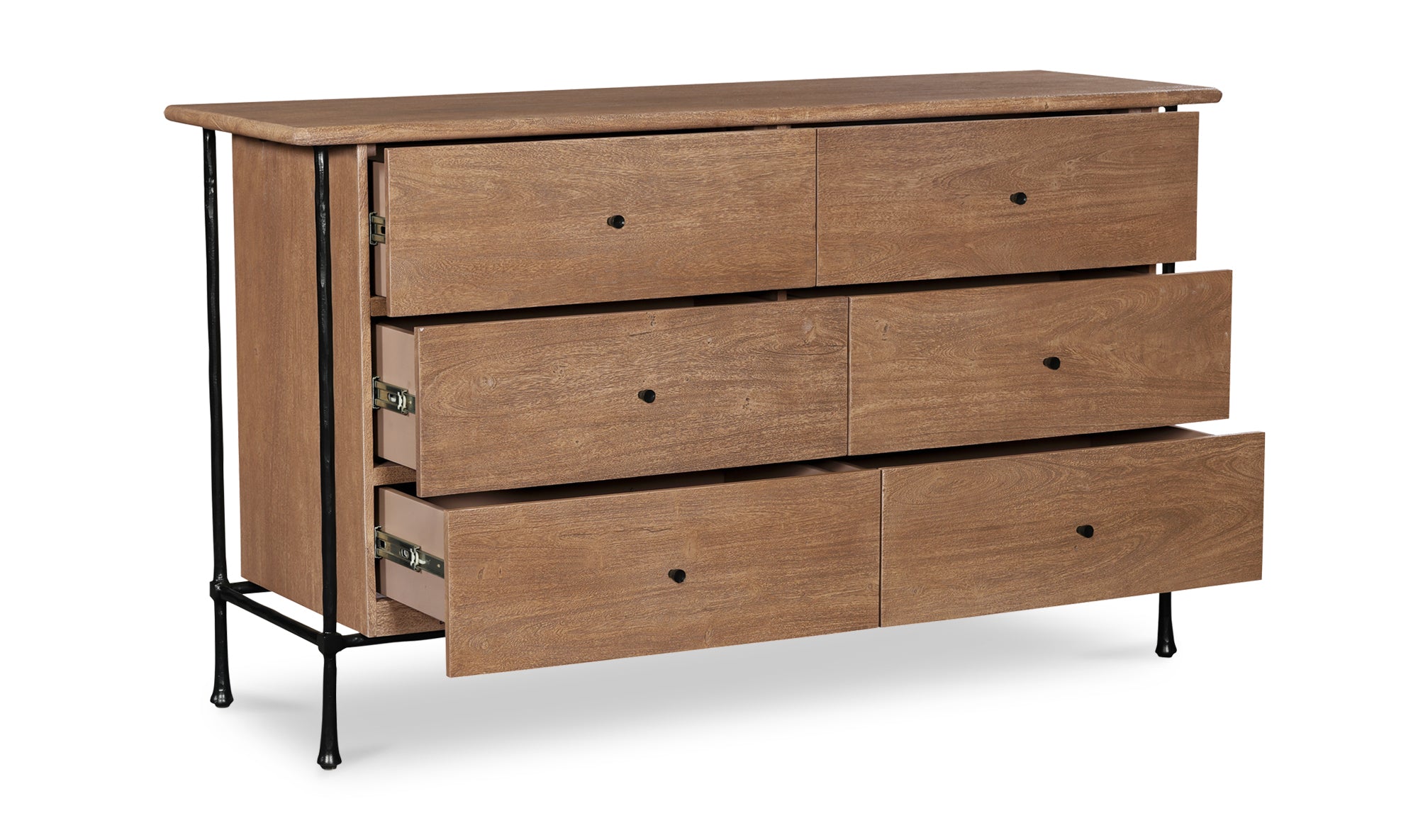 Rene 6 Drawer Dresser Brown