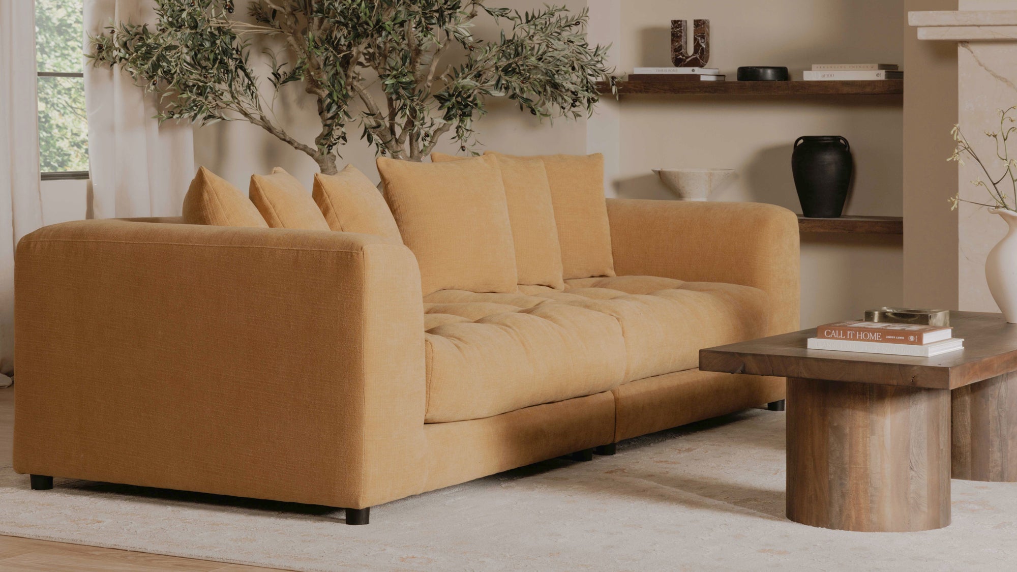 Davie Sofa Golden Yellow