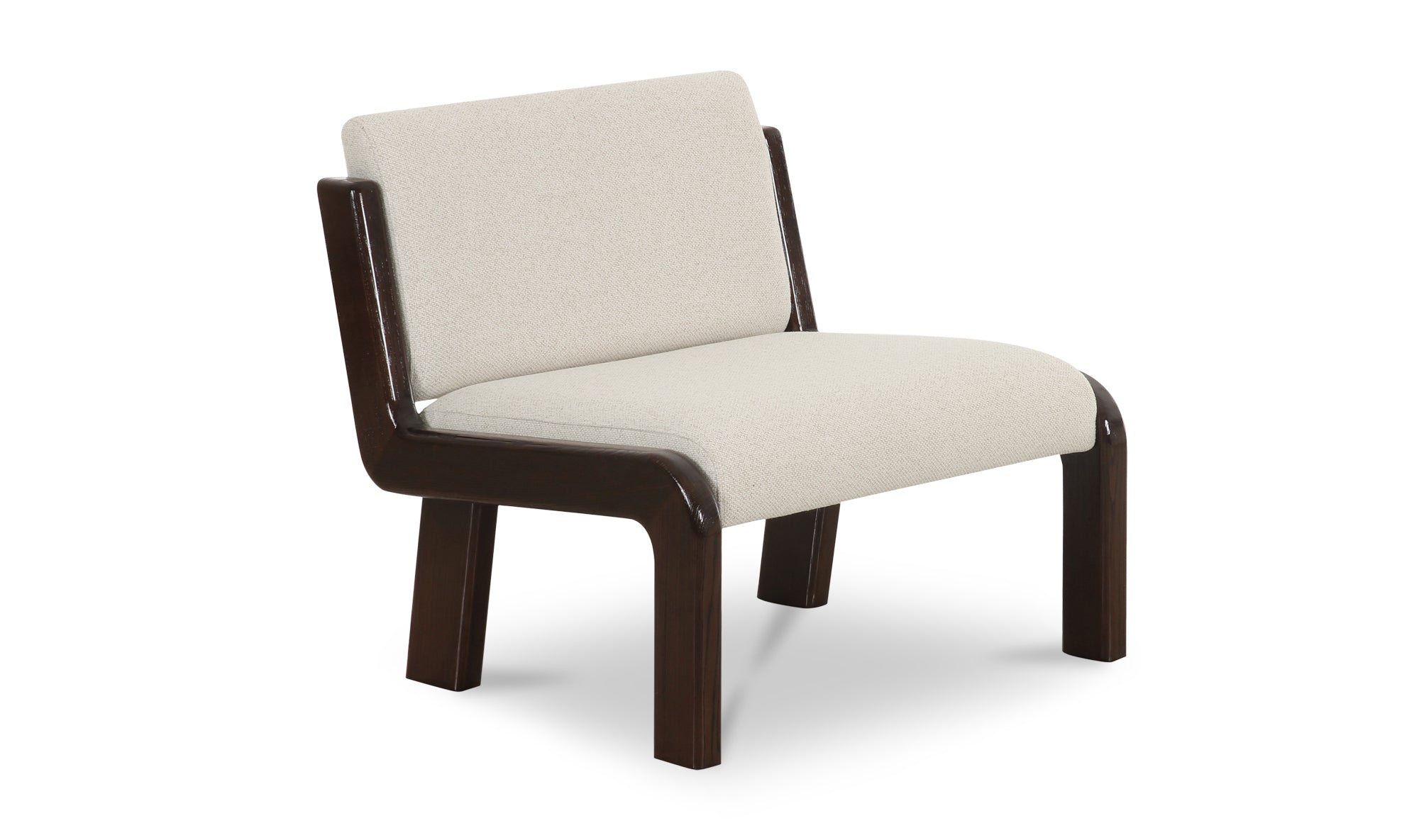 Edie Accent Chair Black Faux Mohair