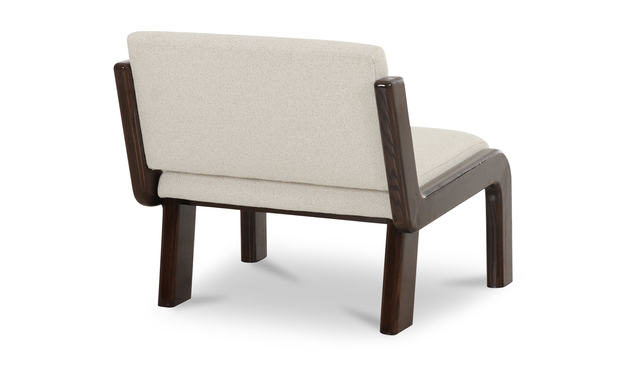 Edie Accent Chair Black Faux Mohair