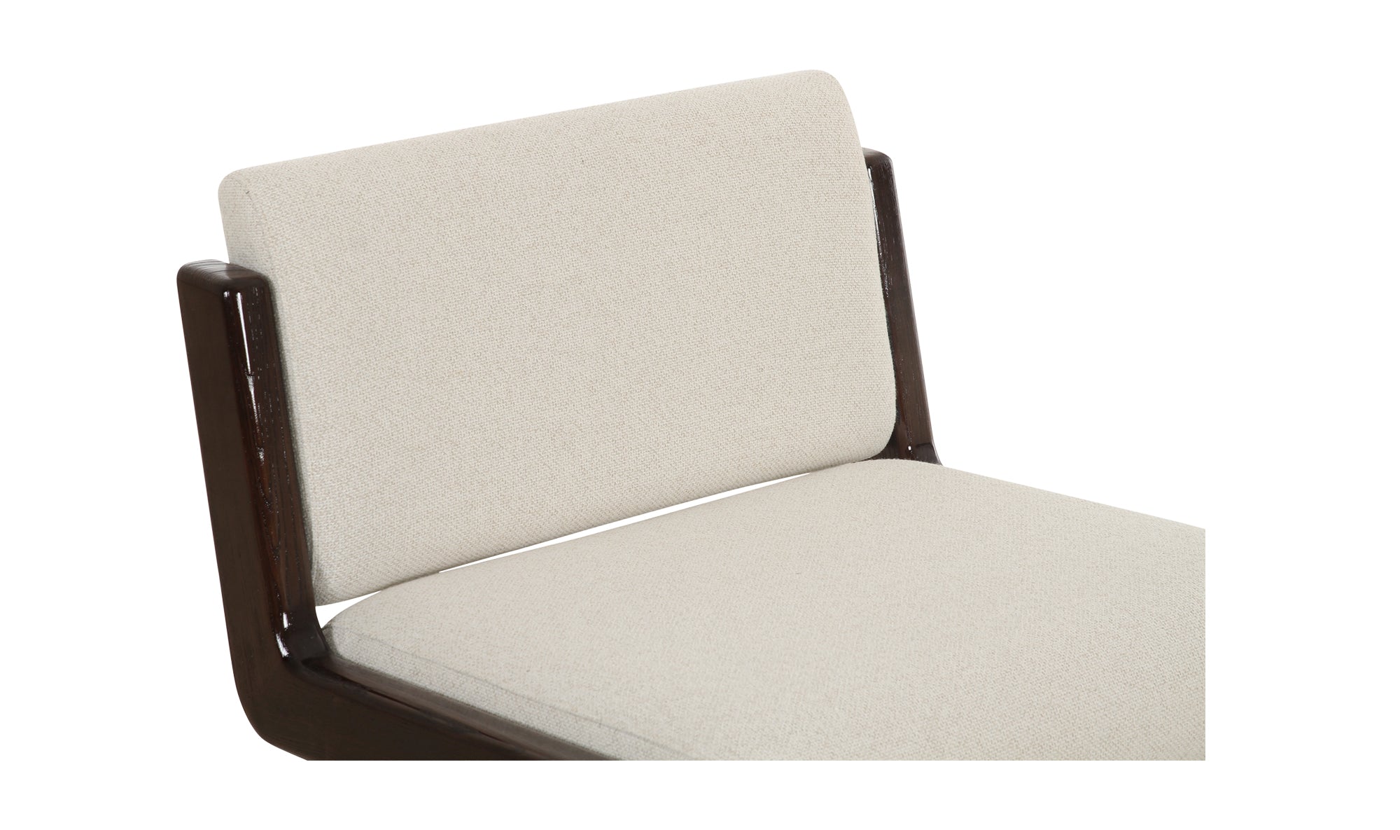 Edie Accent Chair Black Faux Mohair