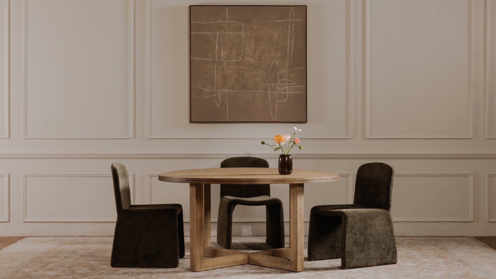 Notion Framed Painting Brown