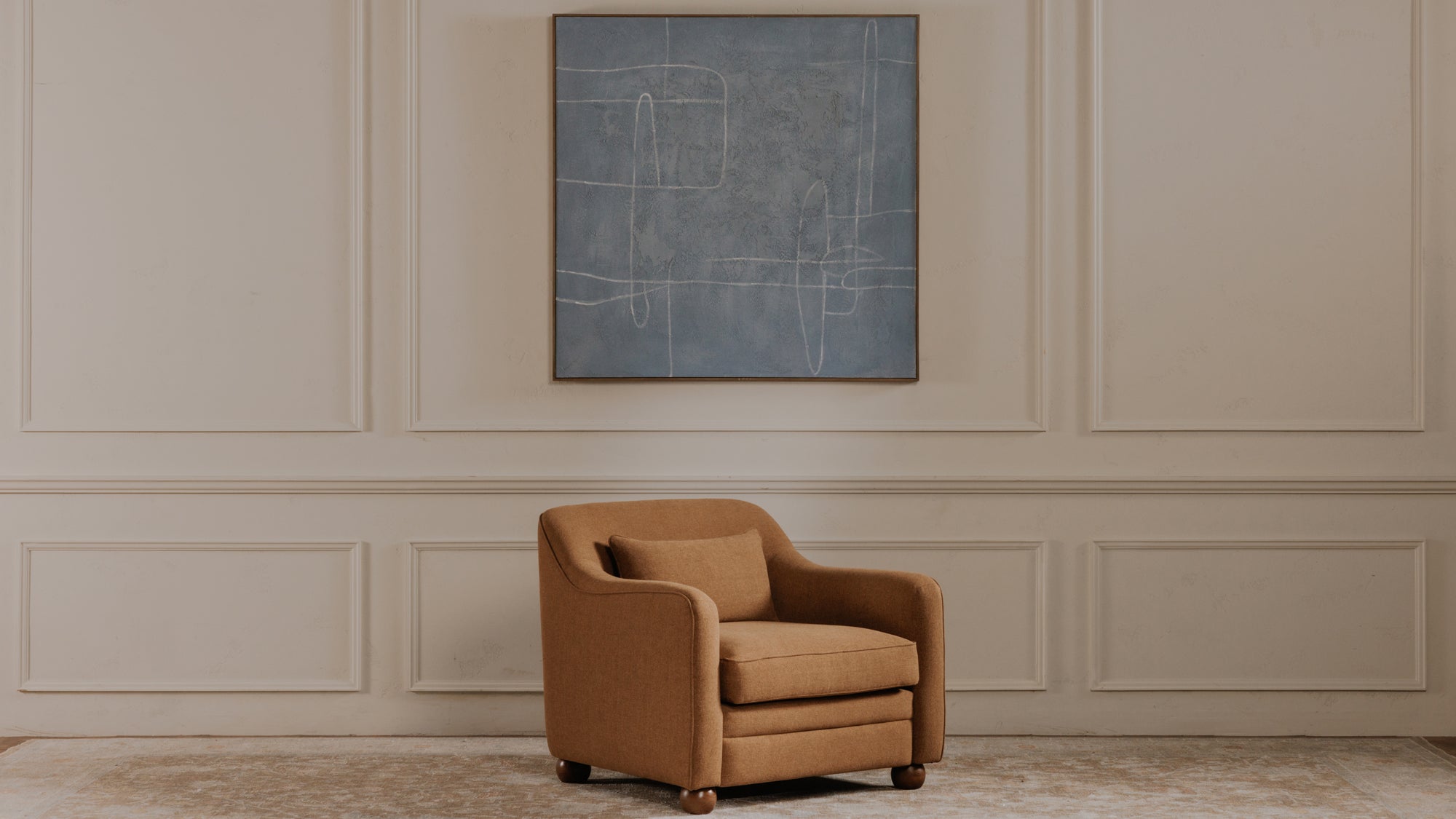 Notion Framed Painting Blue