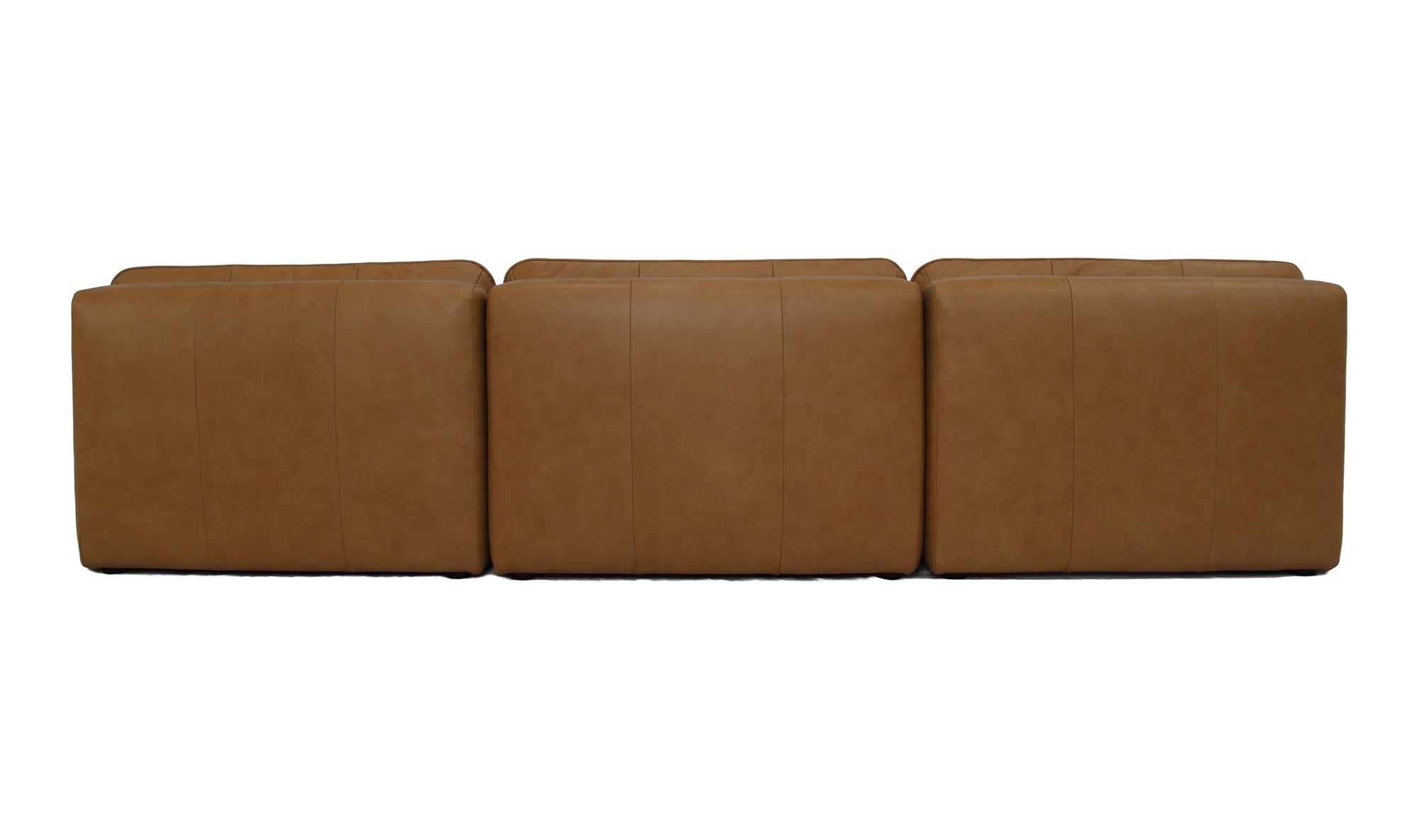 Lino Armless Modular Sofa Tan Leather
