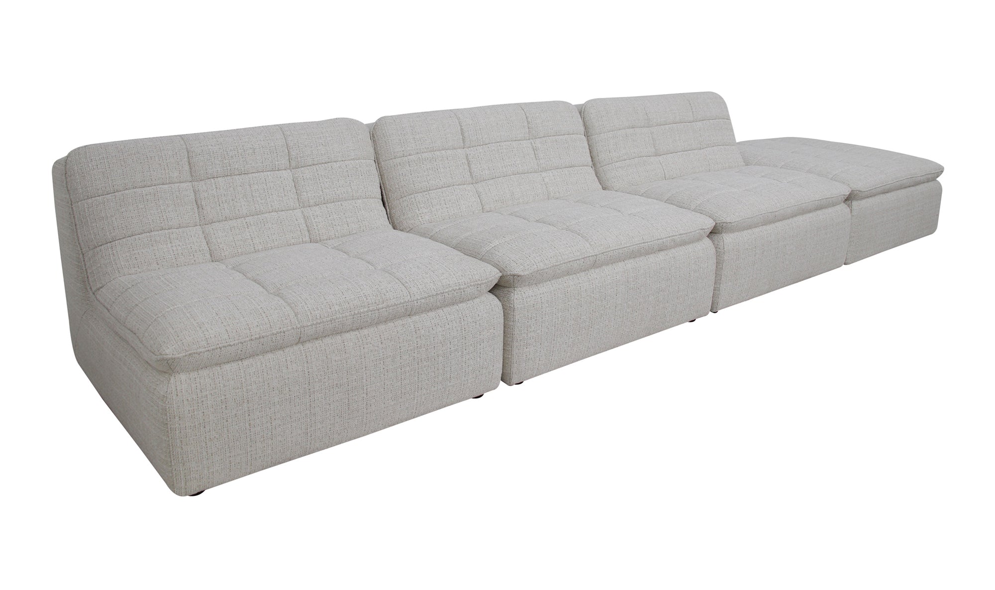 Lino Lounge Modular Sectional Textured Oat