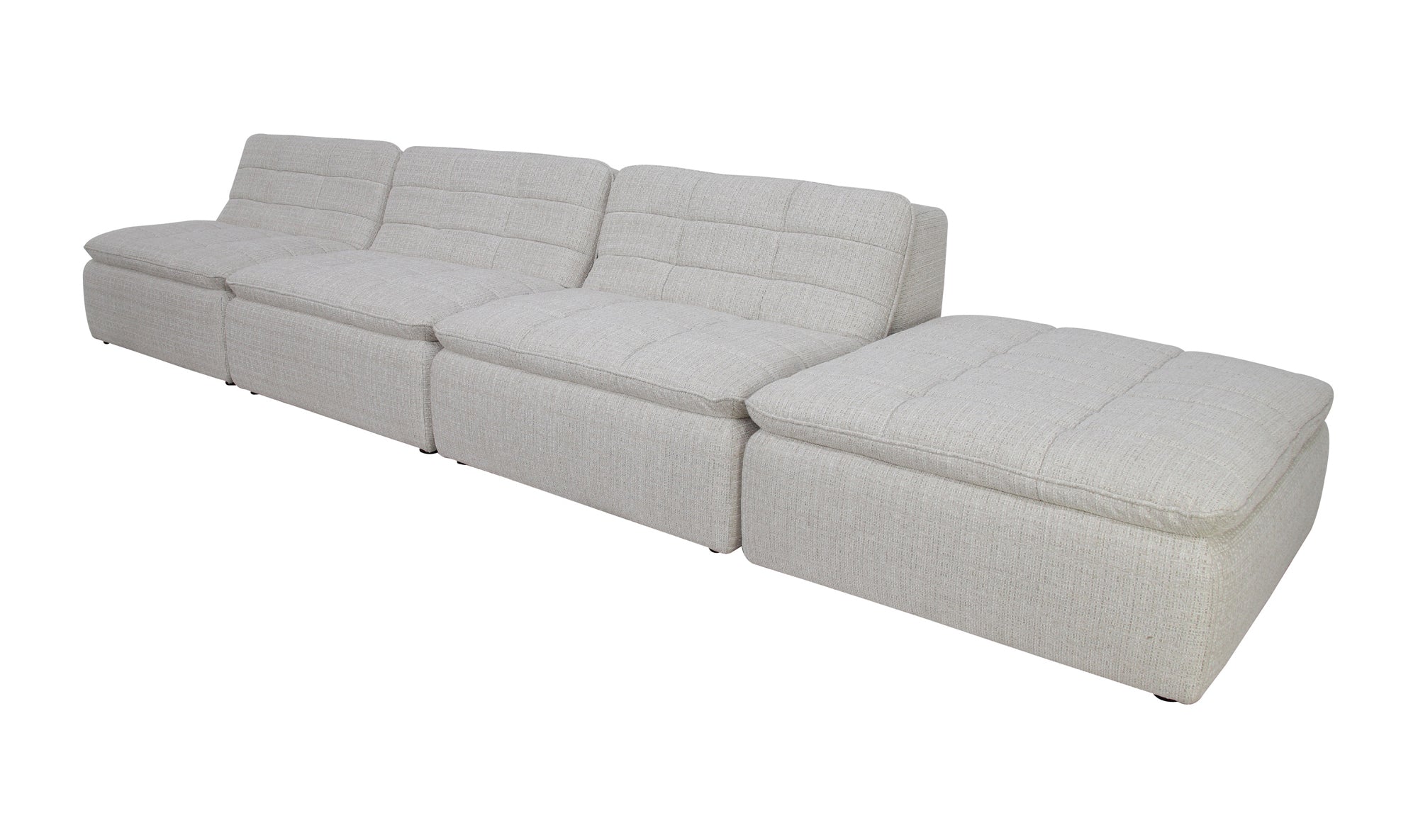 Lino Lounge Modular Sectional Textured Oat