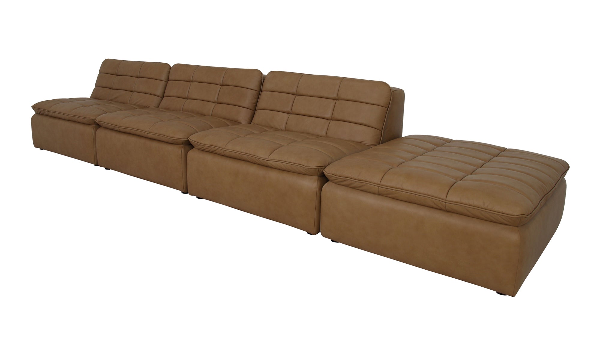 Lino Lounge Modular Sectional Textured Oat