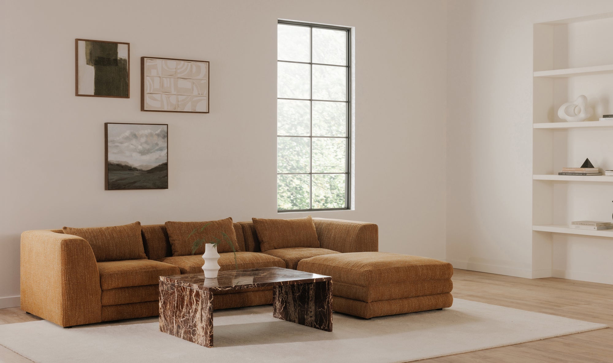 Lowtide Ottoman Amber Glow