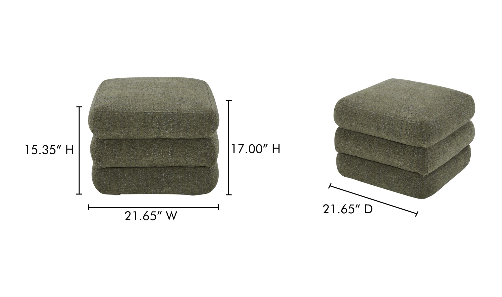 Lowtide Stool Shadowed Green