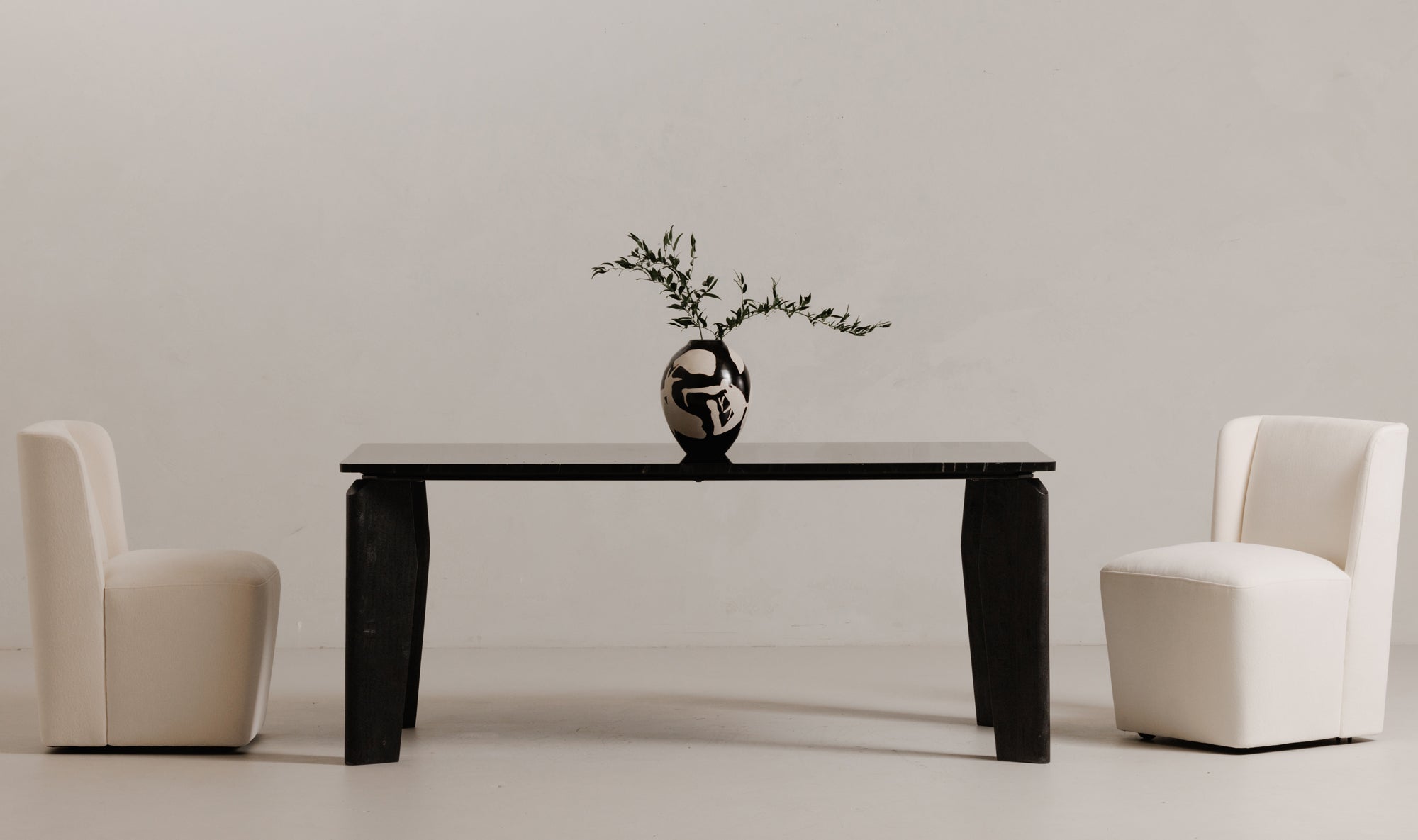 Cormac Rolling Dining Chair Cream