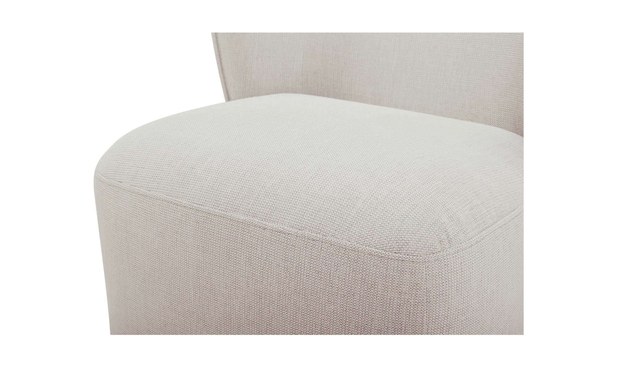 Larson Rolling Dining Chair Heather Grey