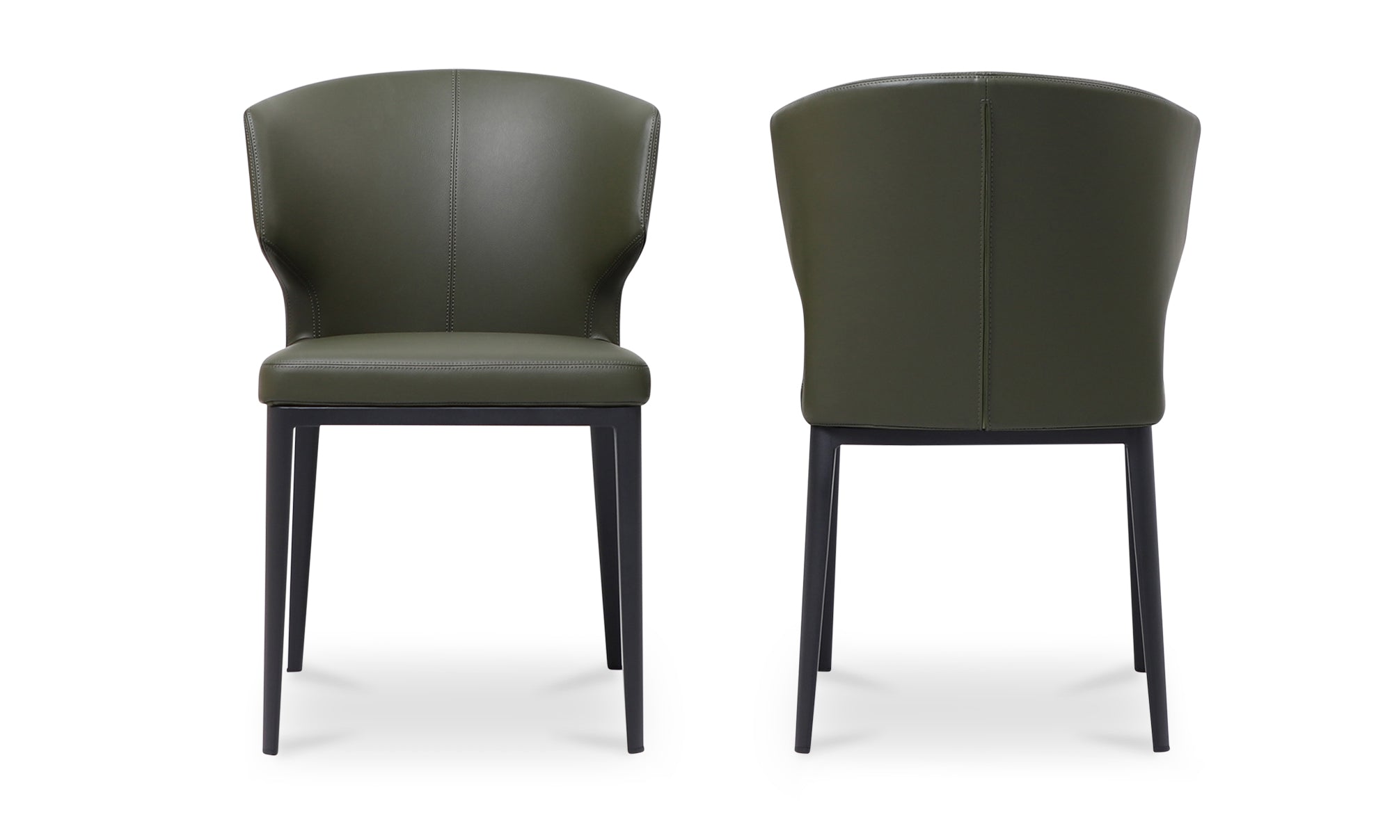 Delaney Dining Chair Dark Green-Set of Two