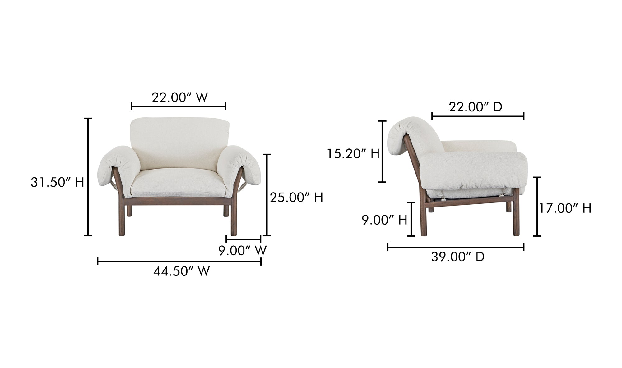 Cardero Lounge Chair Beige
